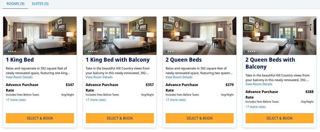 HR Country Hill Cash Nightly Rate March 2025