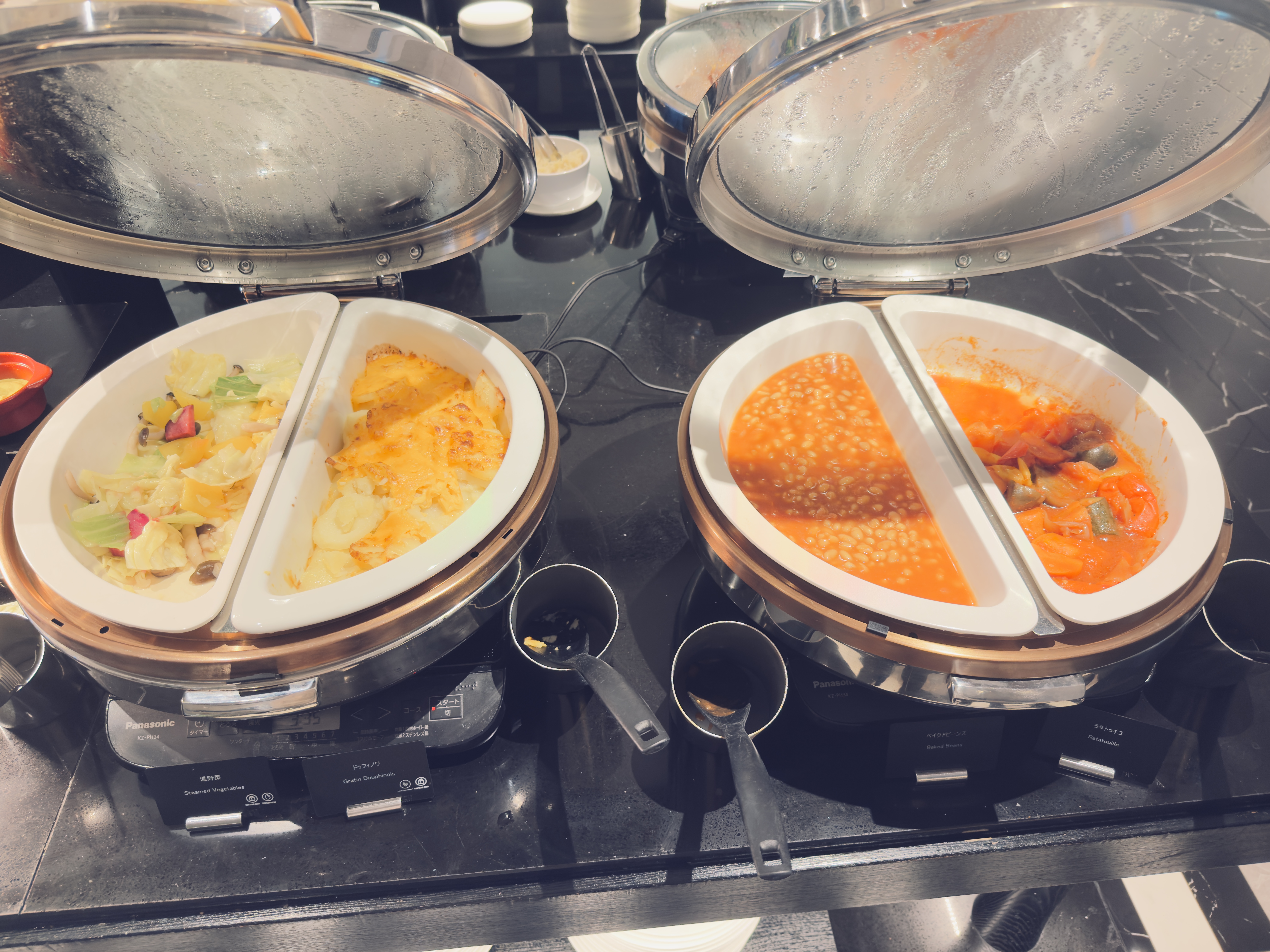 Hilton Yokohama Parade breakfast beans and ratatouille