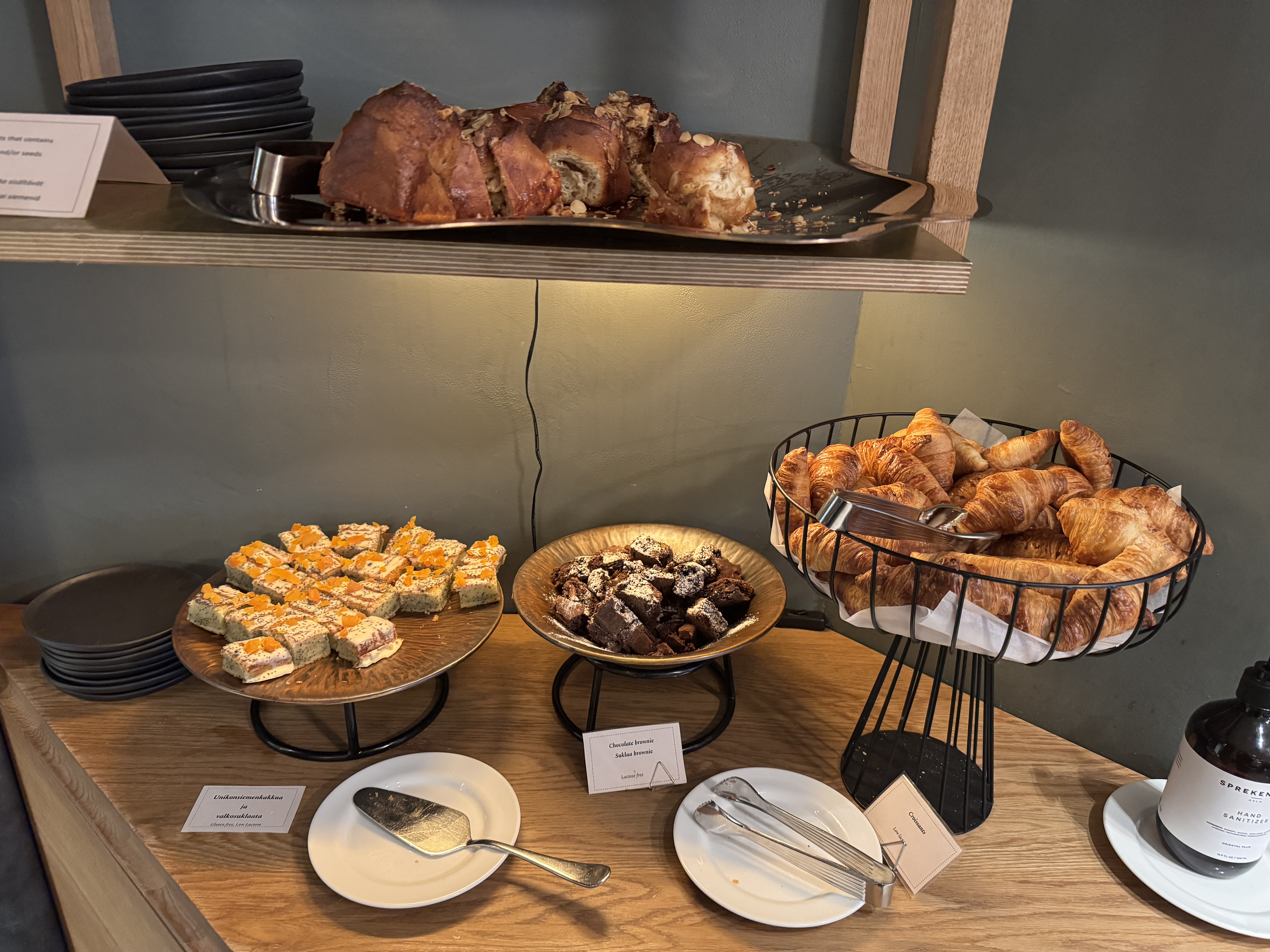 Hotel St George breakfast pastries Hotel St George breakfast pastries