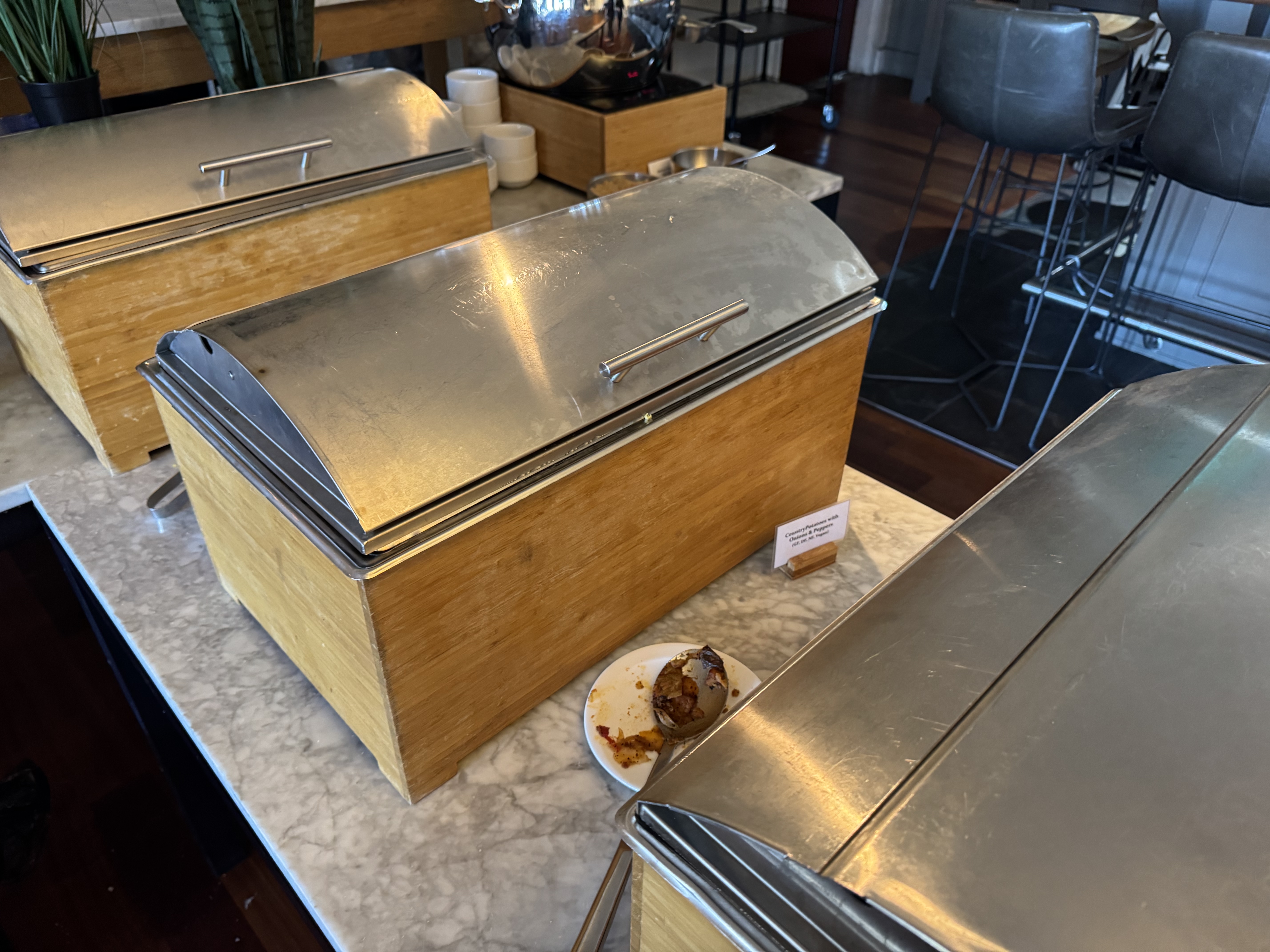Hyatt Regency Sonoma Wine Country Sonoma Suite Railroad Stop buffet hot dishes