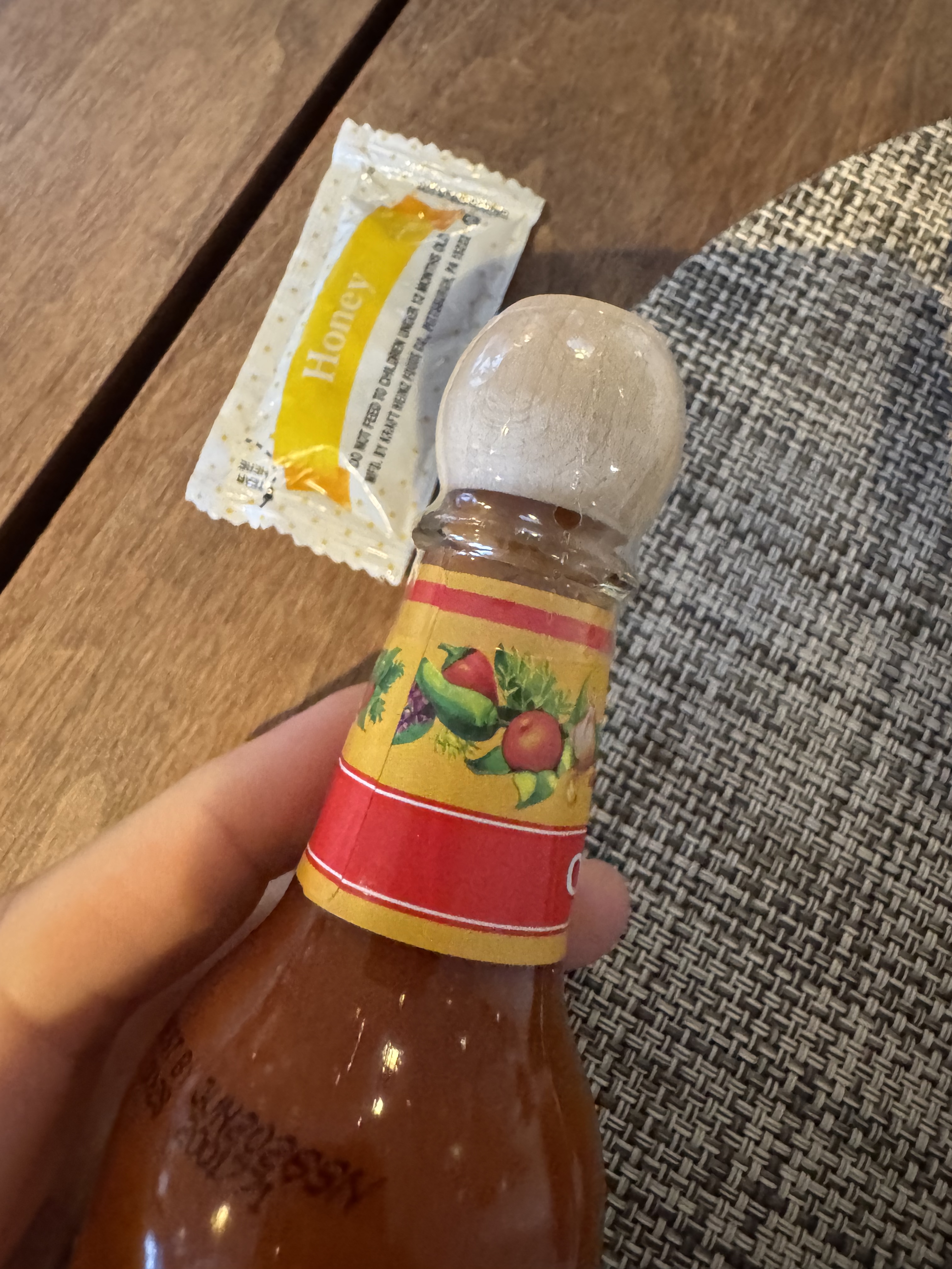 Hyatt Regency Sonoma Wine Country Sonoma Suite Railroad Stop sauce bottle plastic
