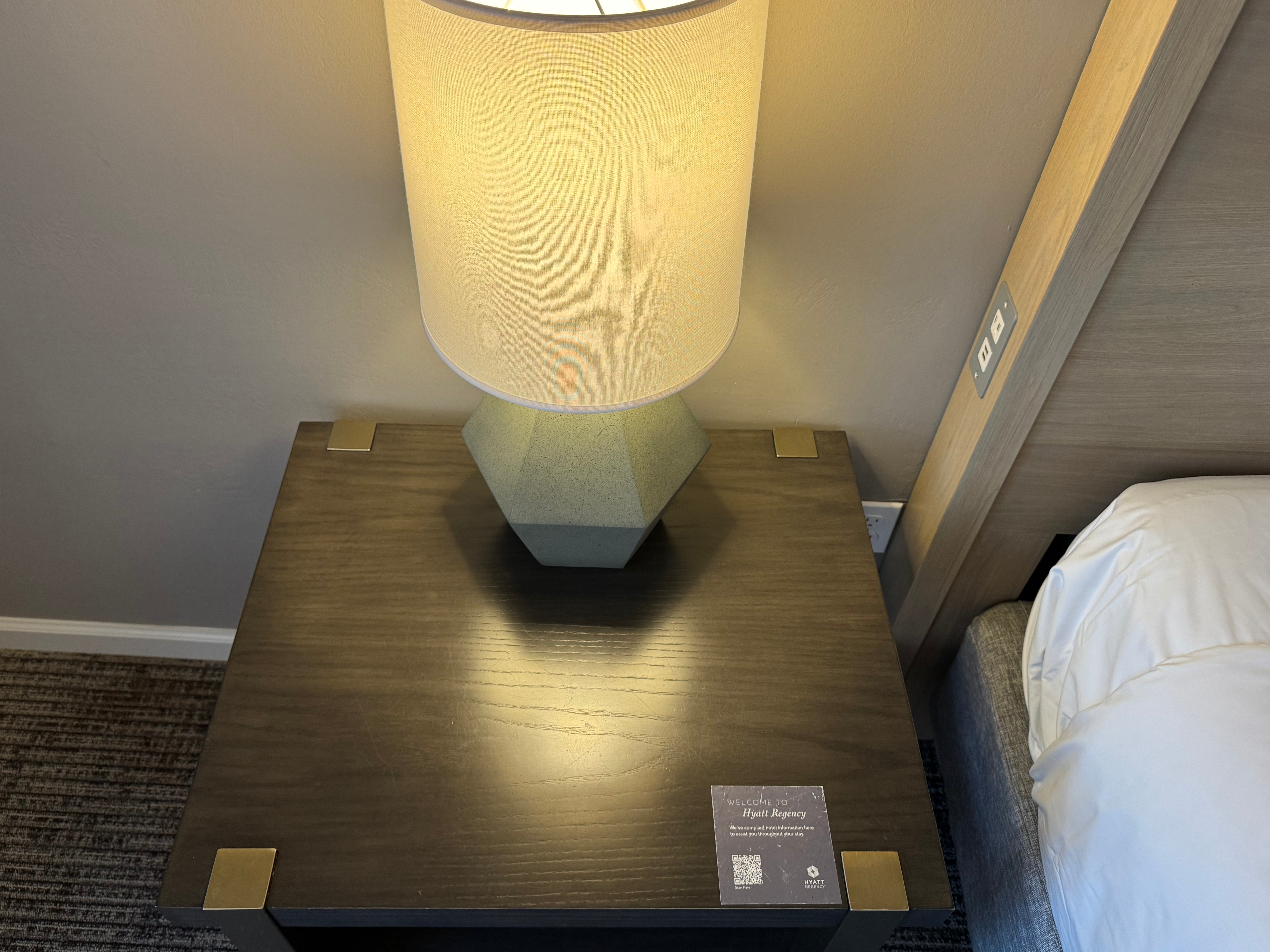 Hyatt Regency Sonoma Wine Country Sonoma Suite bedroom nightstand