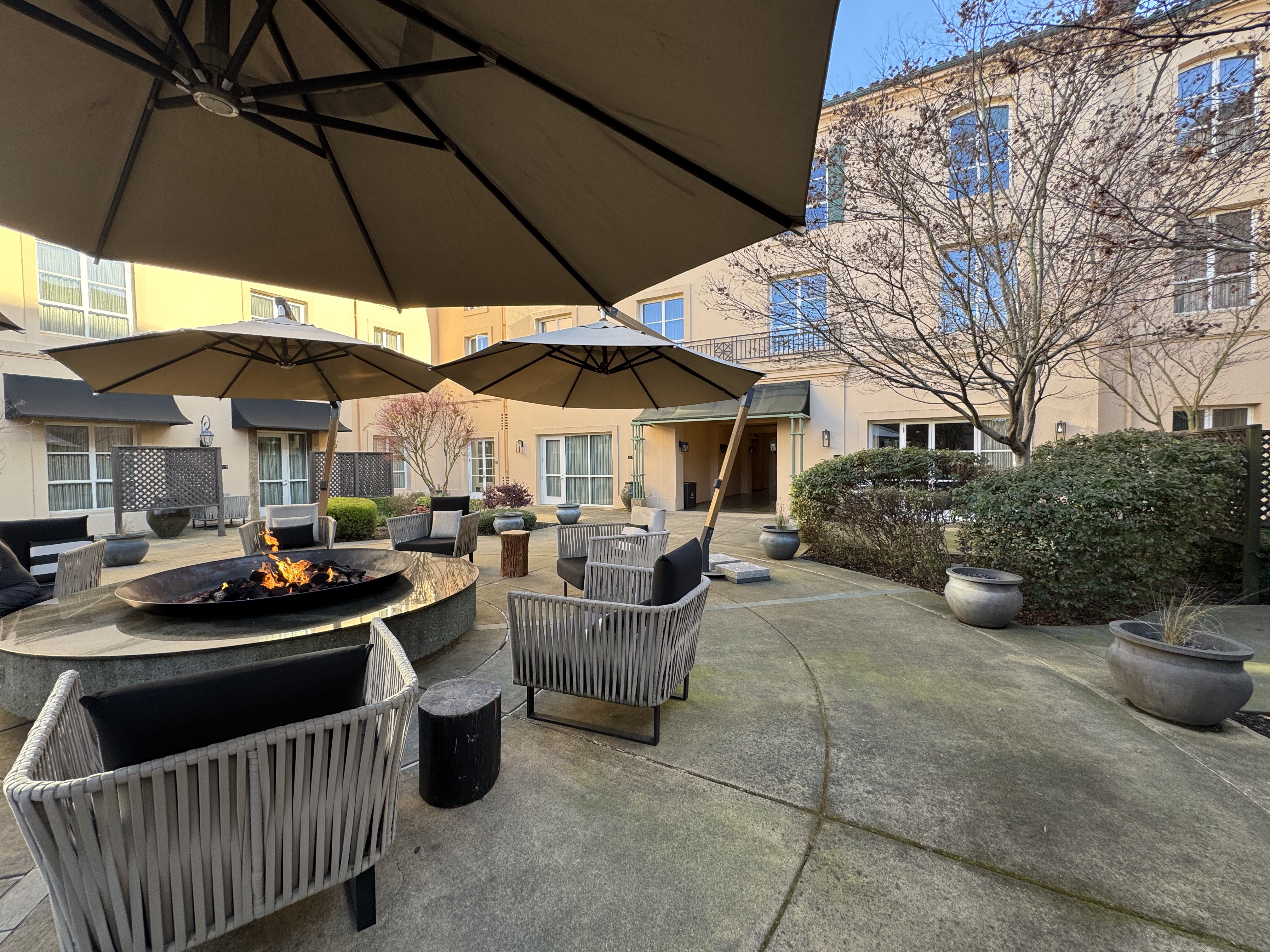 Hyatt Regency Sonoma Wine Country fire pit