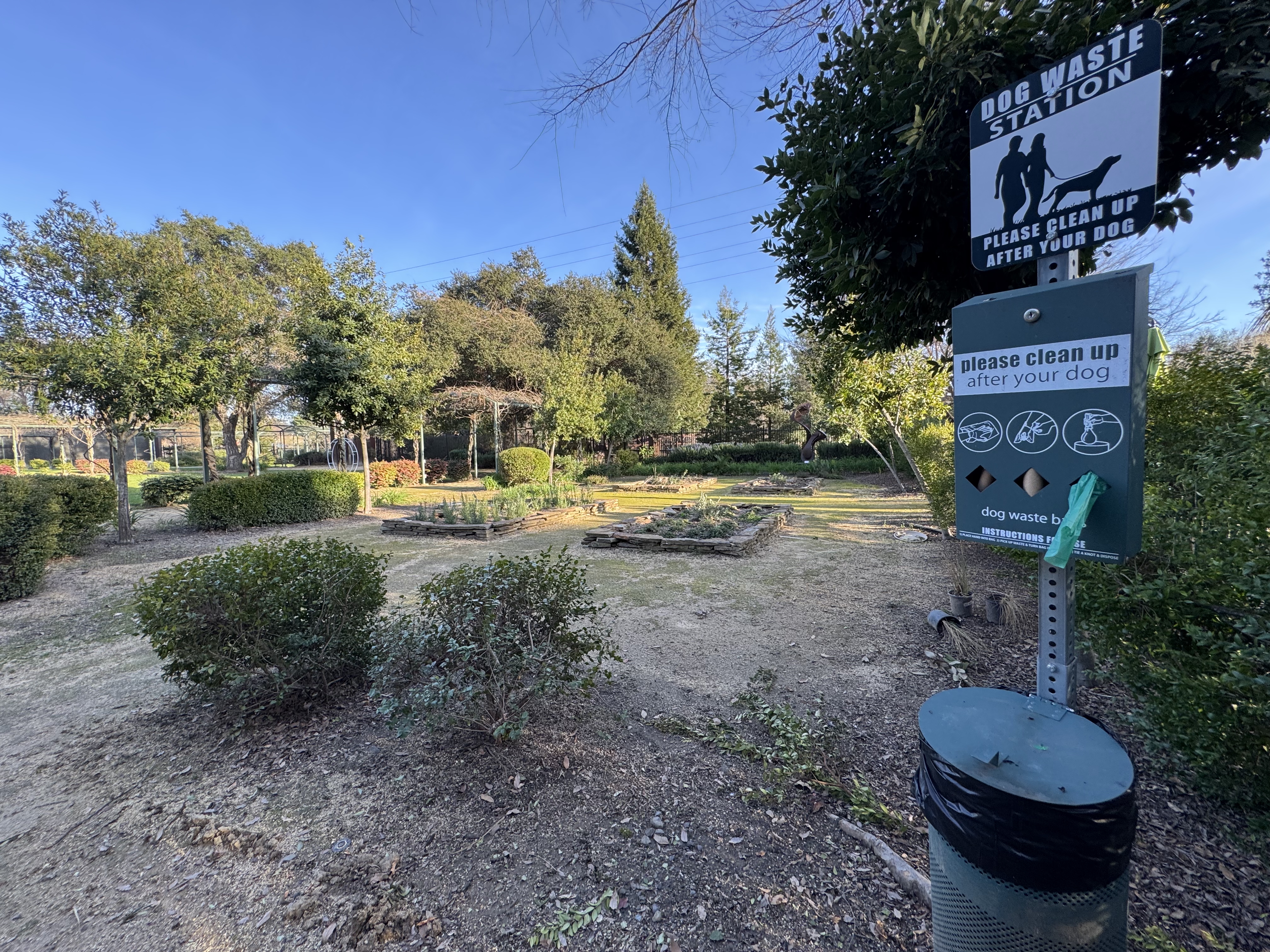 Hyatt Regency Sonoma Wine Country garden pet waste station