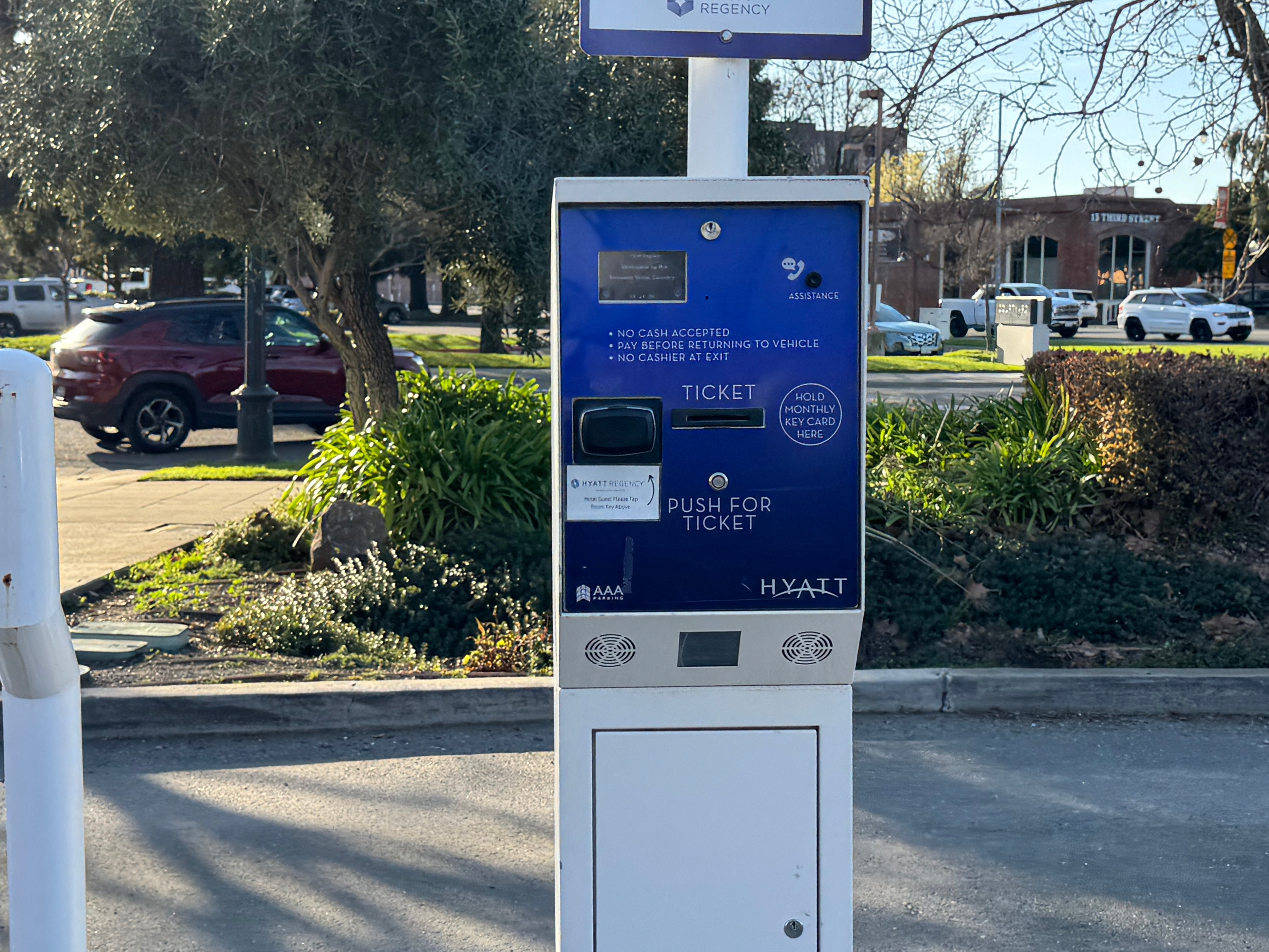 Hyatt Regency Sonoma Wine Country parking machine