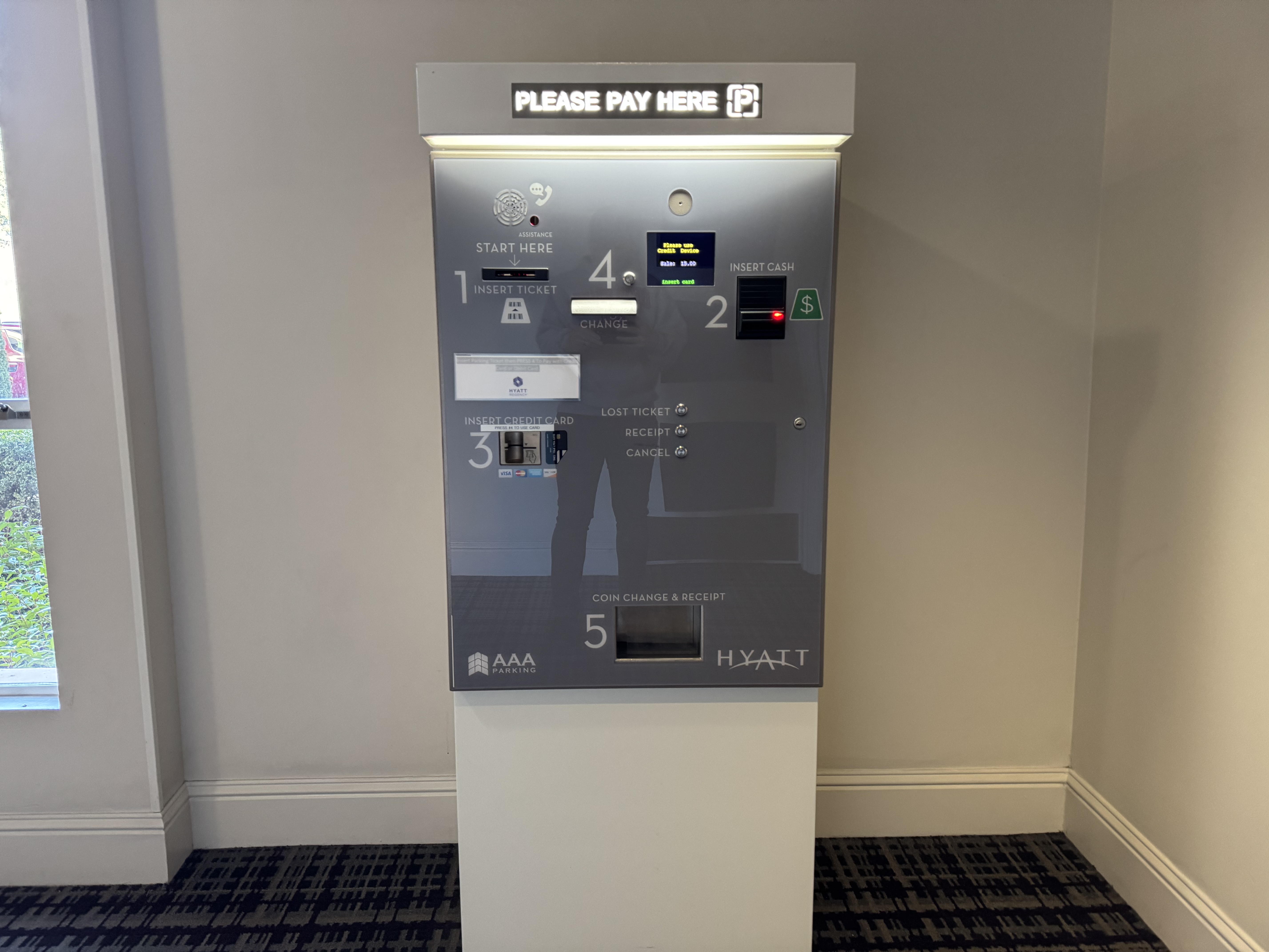 Hyatt Regency Sonoma Wine Country parking pay machine