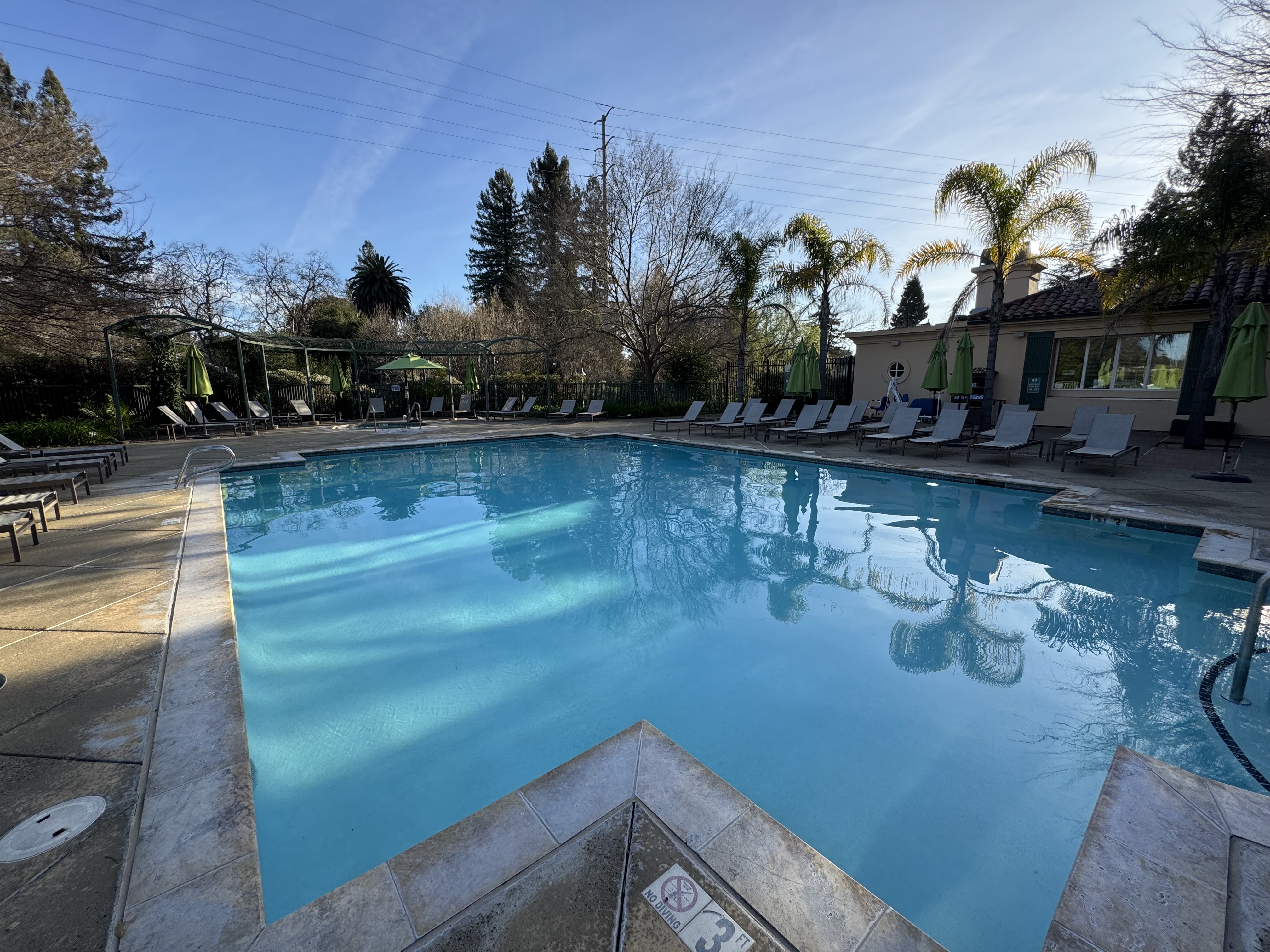 Hyatt Regency Sonoma Wine Country pool angled view