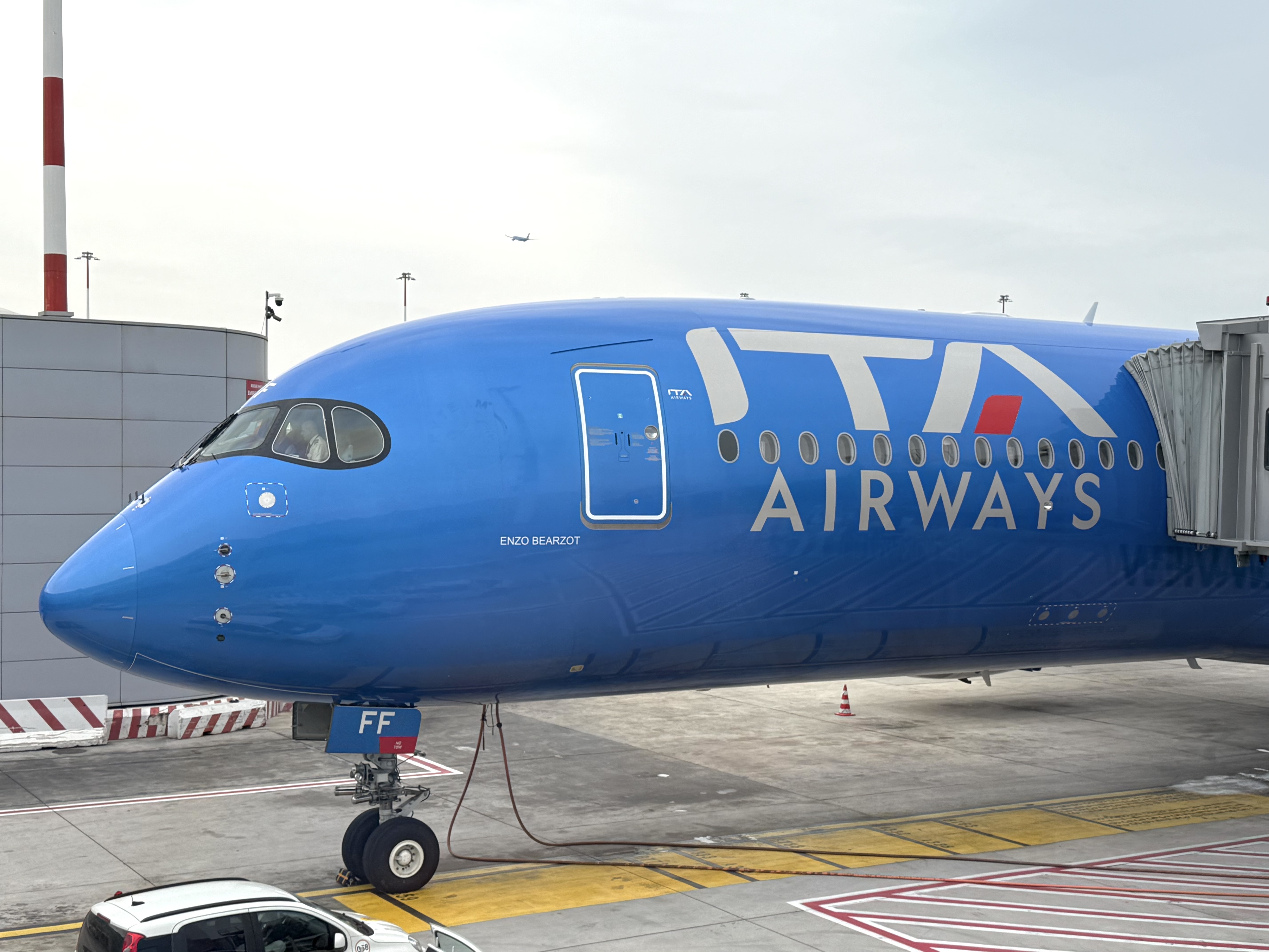 ITA Airways Airbus A350 900 logo close up ITA Airways Airbus A350 900 logo close up
