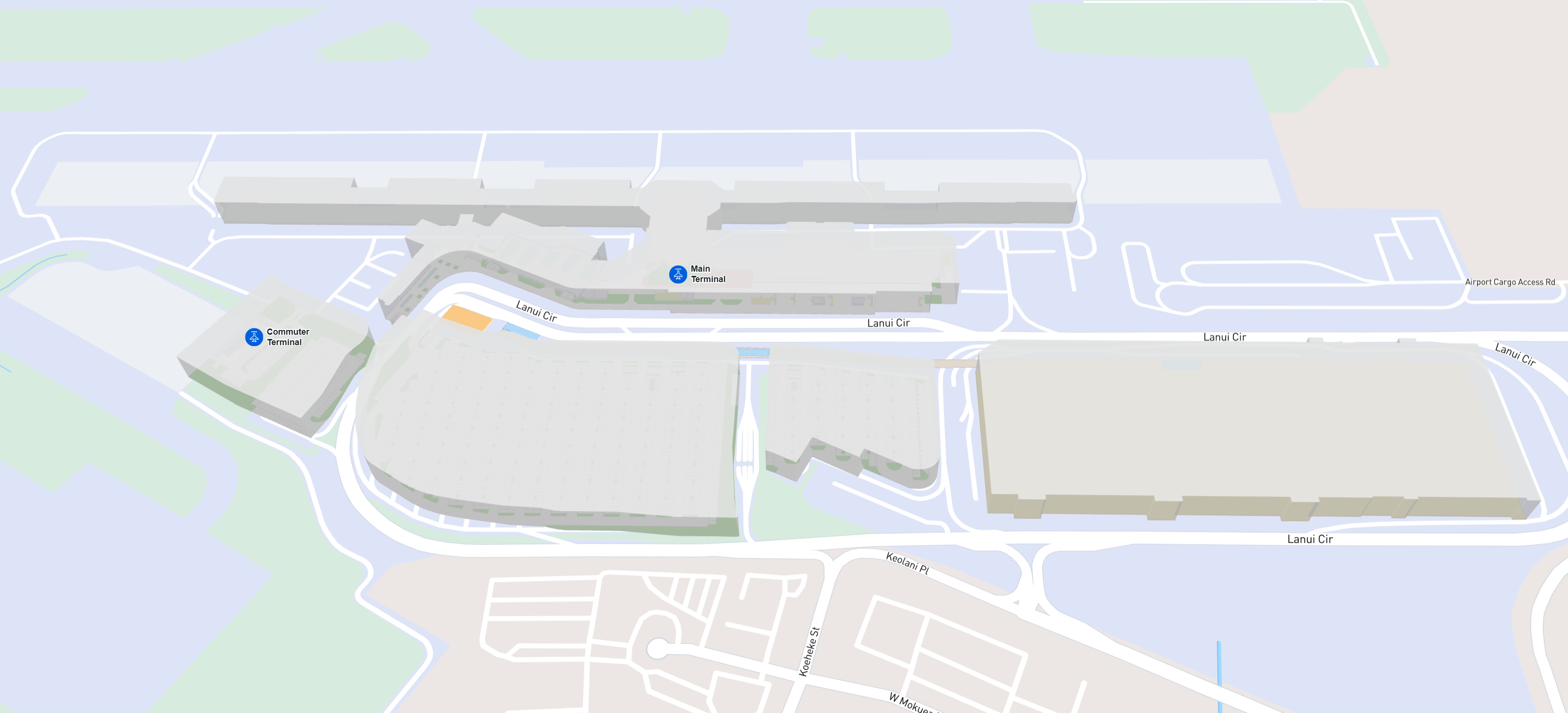 Kahului Airport map Kahului Airport Map