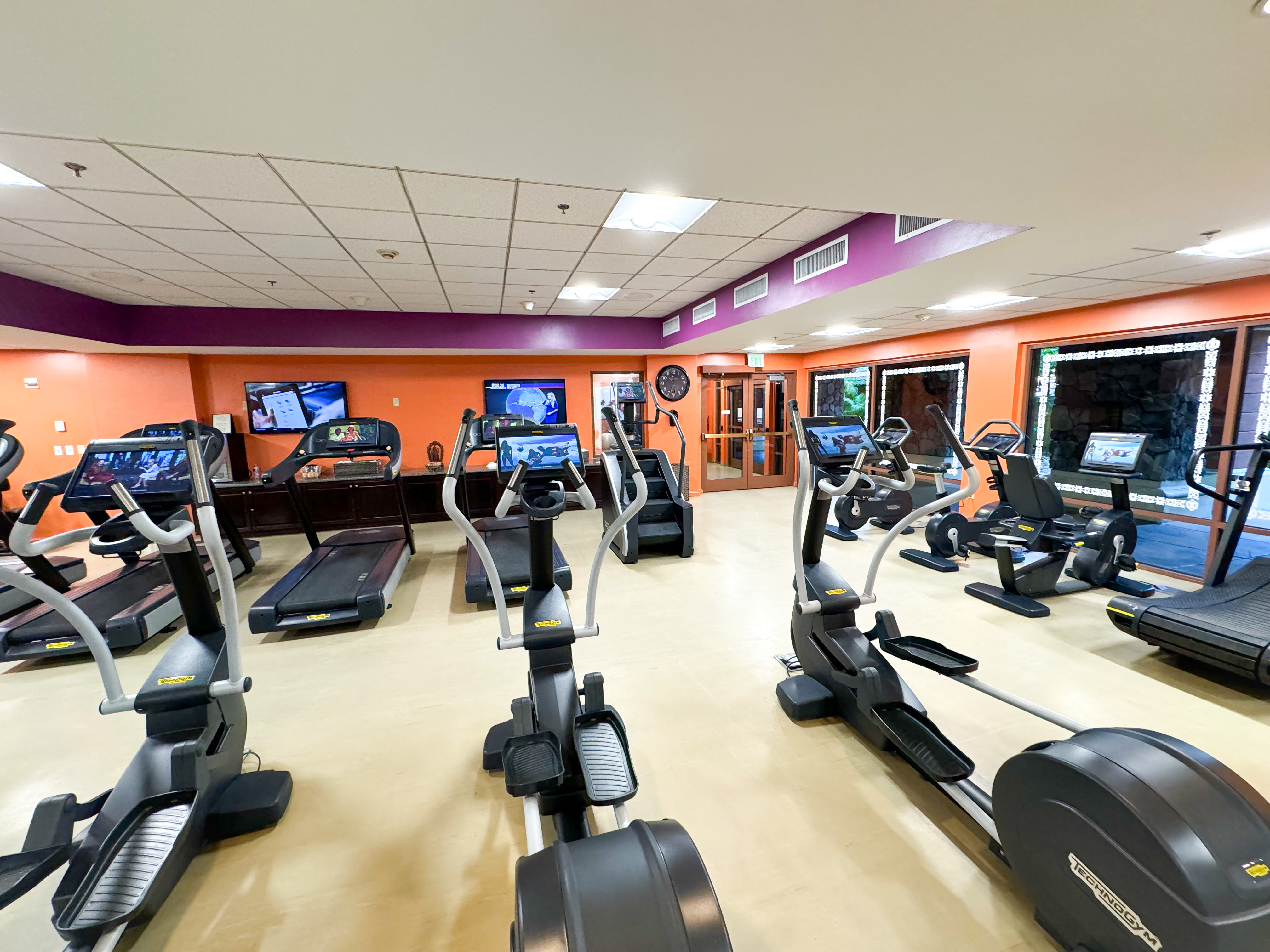 Loews Royal Pacific Hotel Universal Orlando gym elliptical Loews Royal Pacific Hotel Universal Orlando gym elliptical