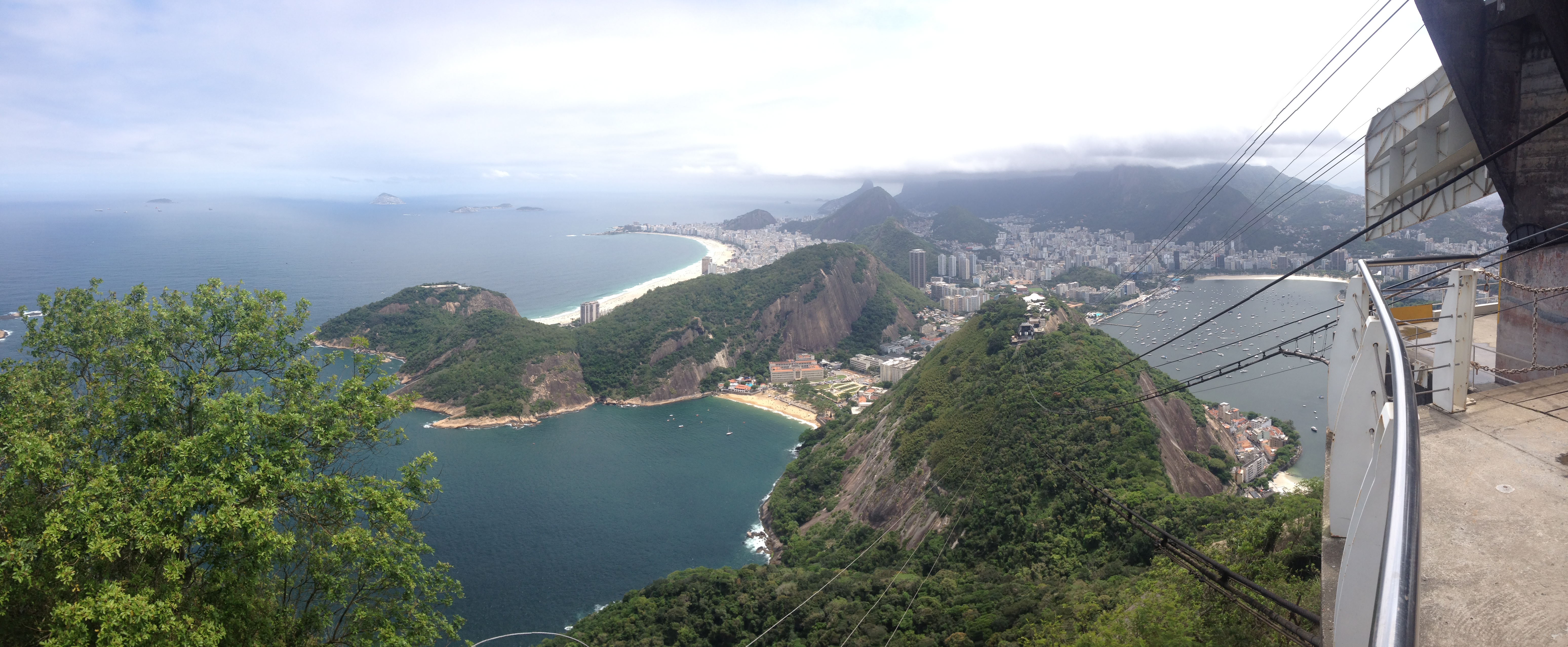 Looking down from Sugarloaf at Rio de Janeiro Looking down from Sugarloaf at Rio de Janeiro