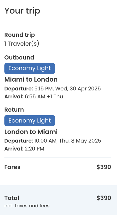 Miami to London with Norse in April Miami to London with Norse in April