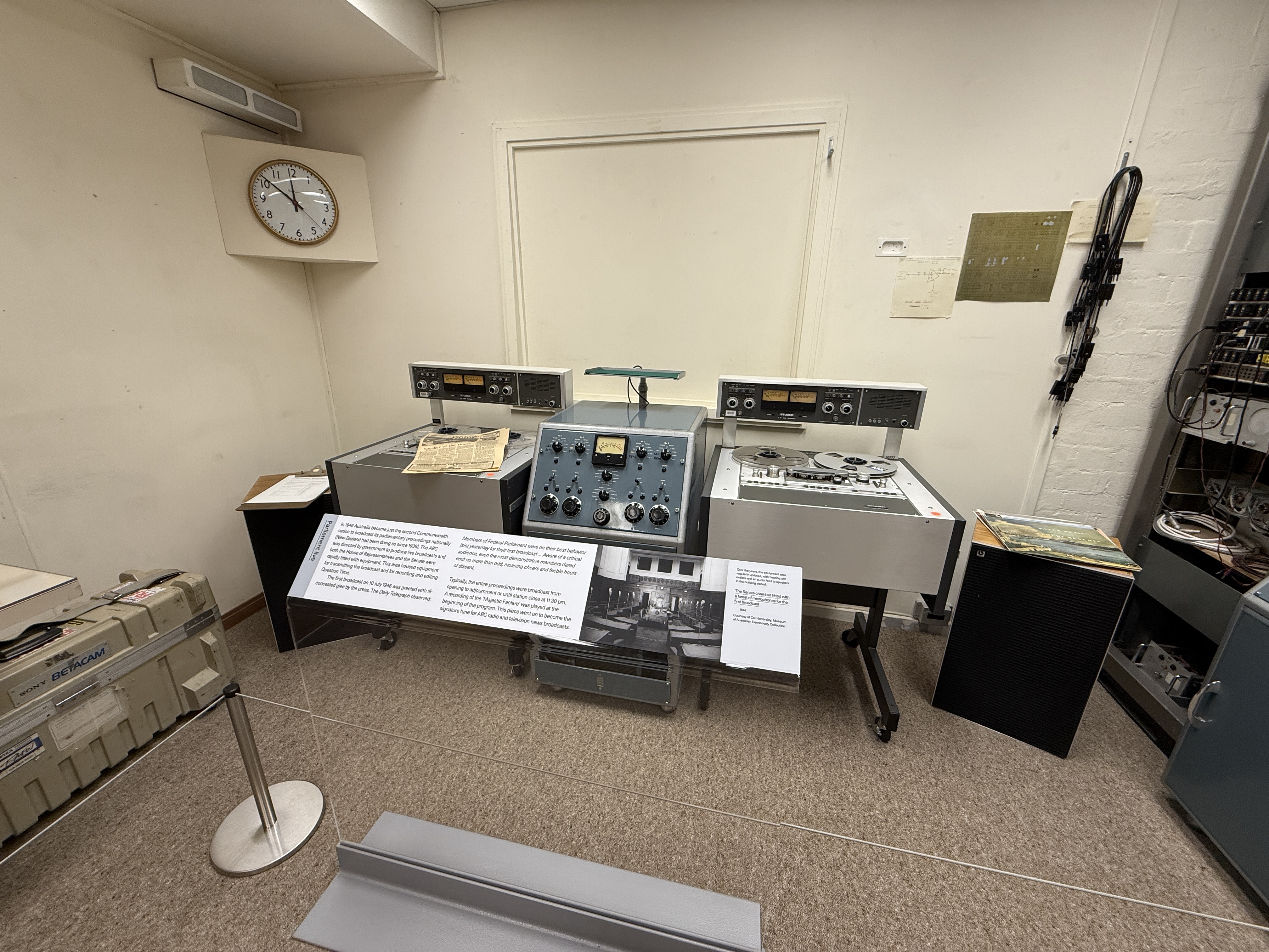 Old Parliament Jouranlism Exhibit