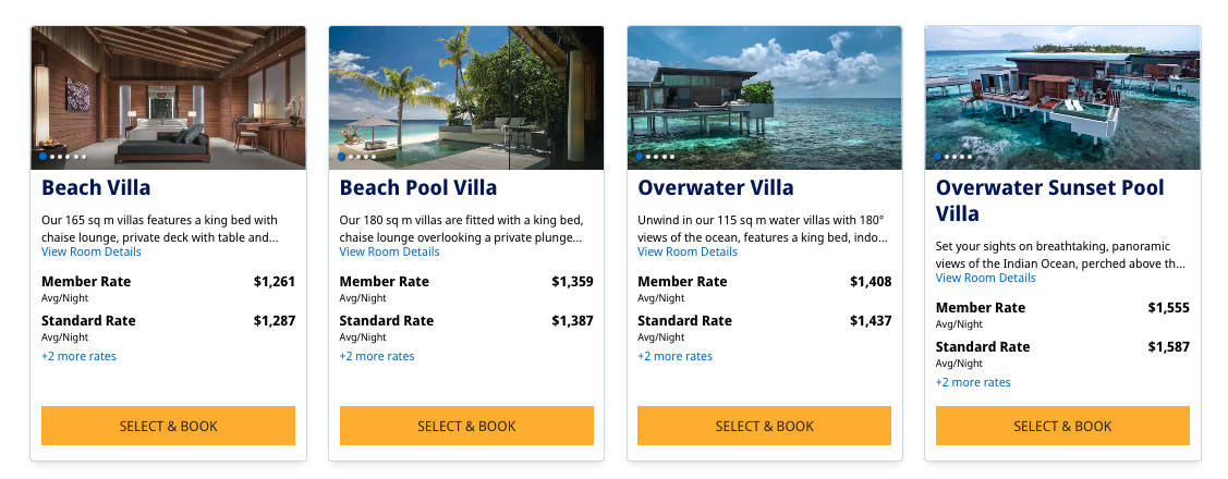 Park Hyatt Maldives Cash Cost Park Hyatt Maldives Cash Cost