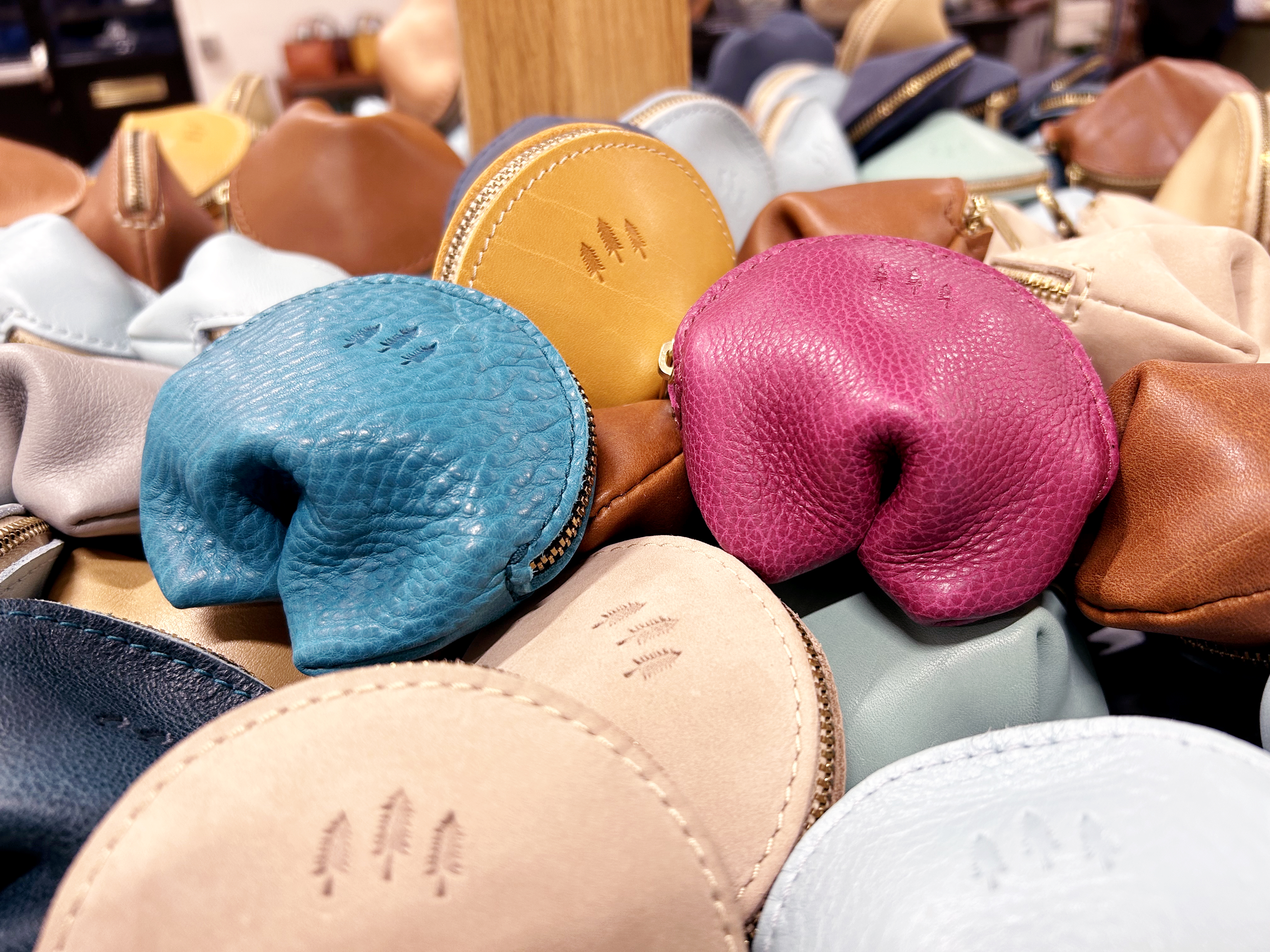 Portland Leather Goods fortune cookie coinpurses
