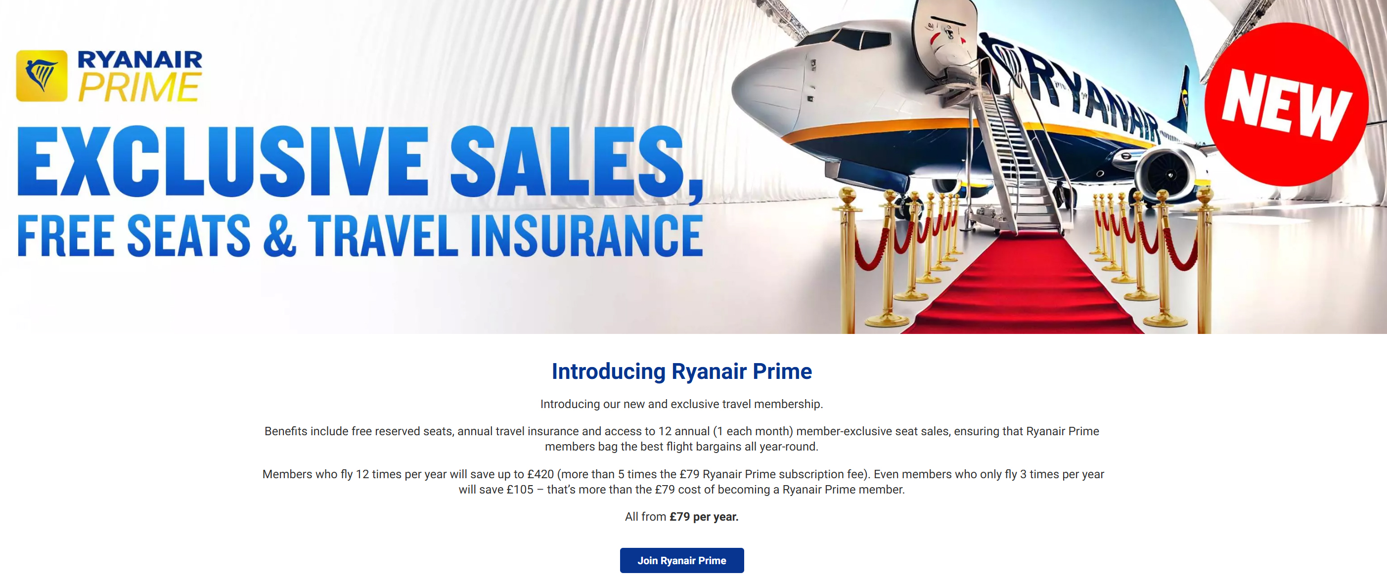 Ryanair Prime Ryanair Prime advertisement