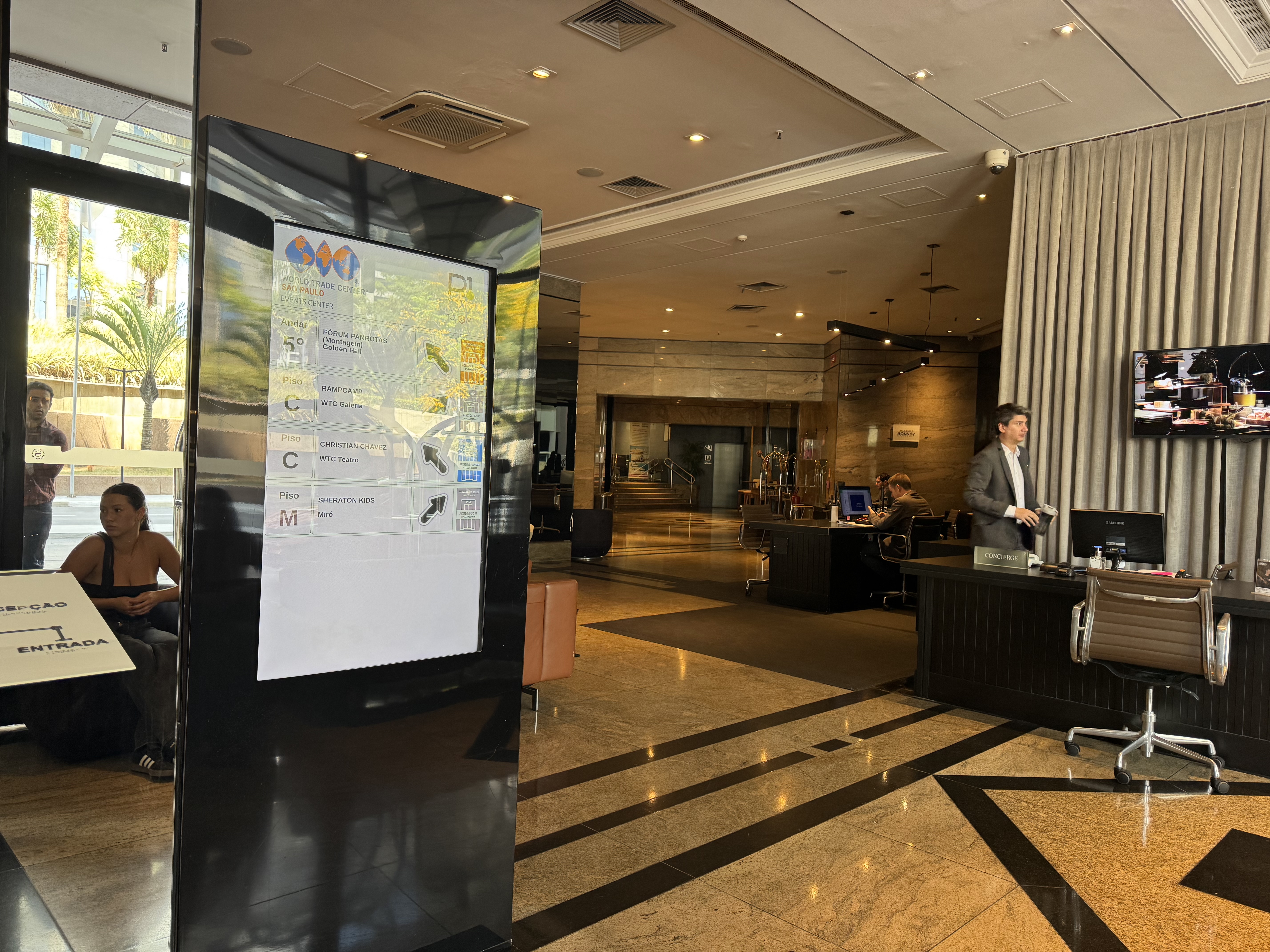 Sheraton Sao Paulo WTC Hotel concierge area Sheraton Sao Paulo WTC Hotel concierge area