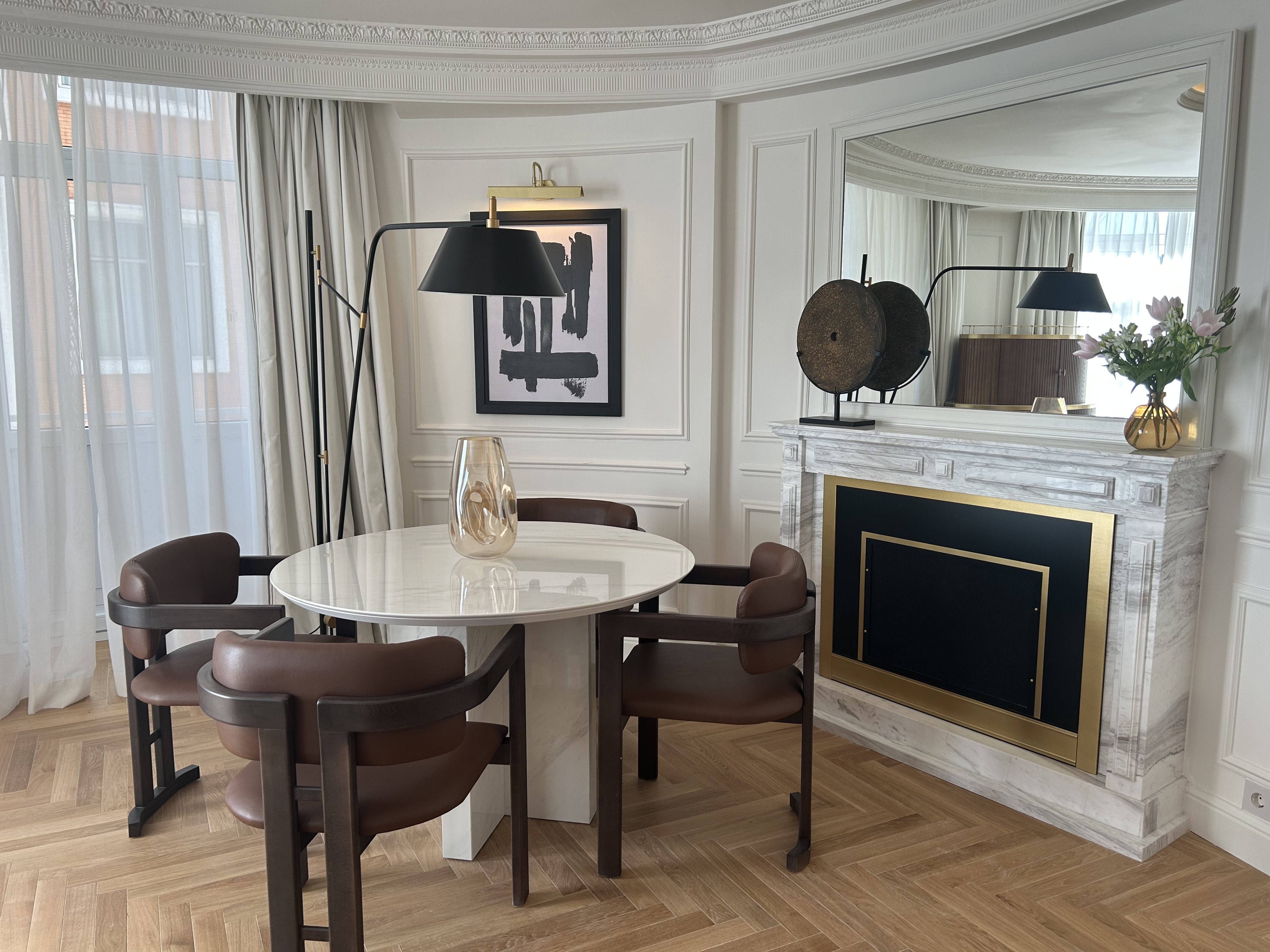 The Palace, a Luxury Collection Hotel, Madrid suite fireplace