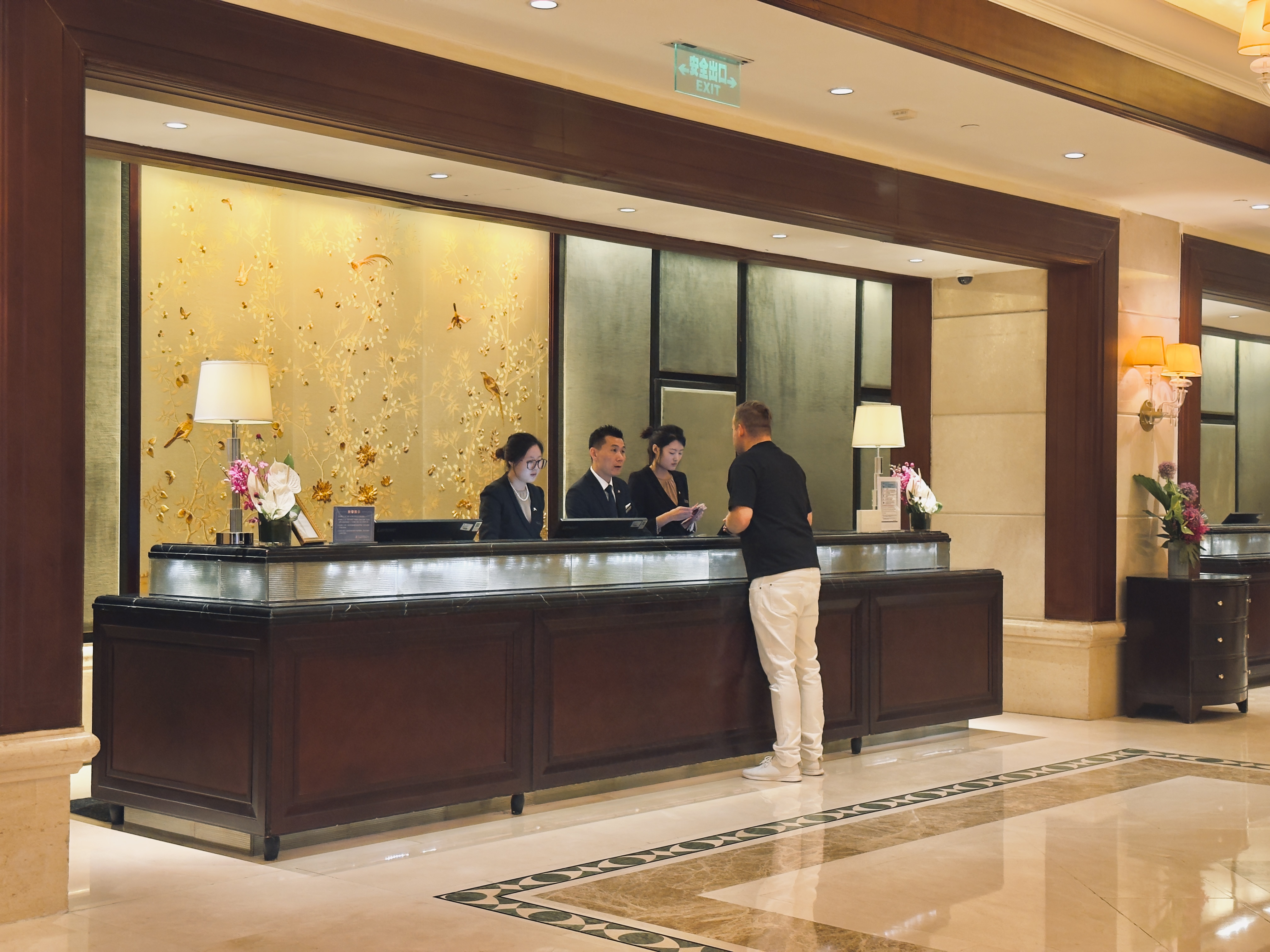 The St. Regis Beijing lobby check in desk