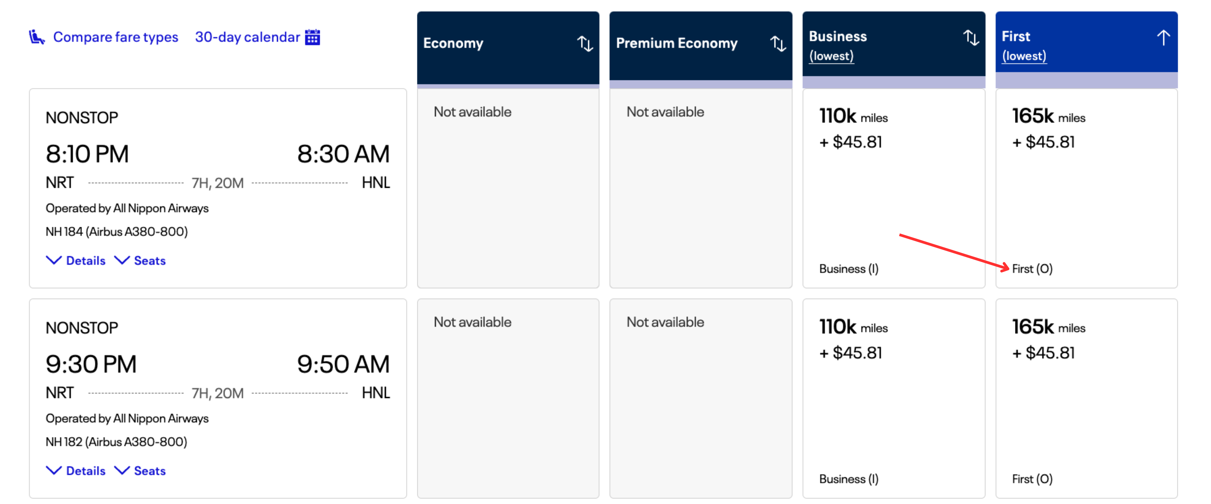 United First Class O
