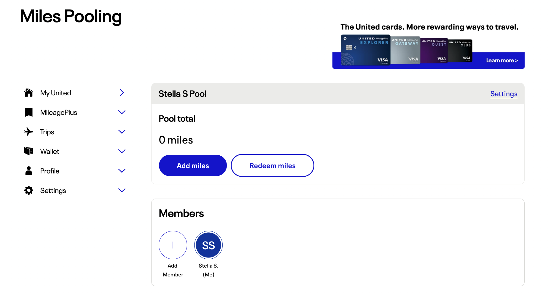 United Miles Pooling