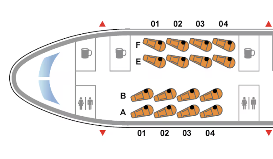 United seat map B757 200