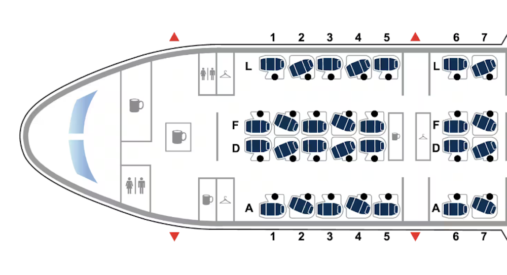 United seat map B787 8 Polaris