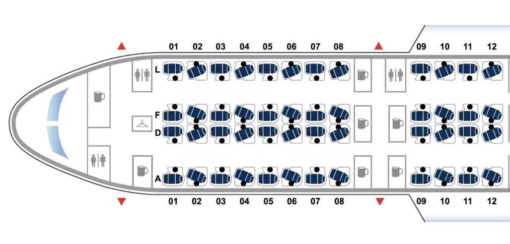 United seat map B787 9 Polaris