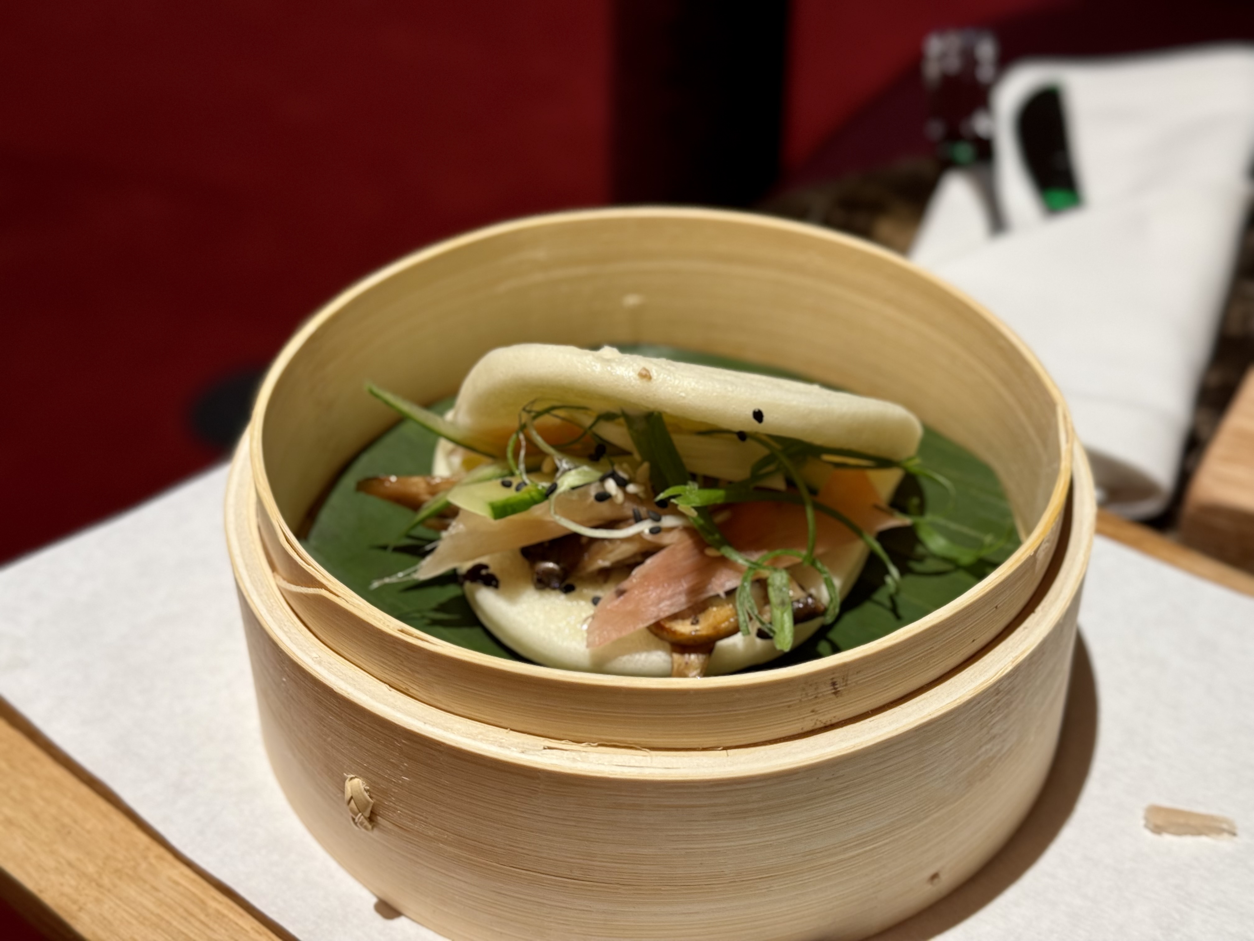 Virgin Atlantic Clubhouse FnB mushroom bao