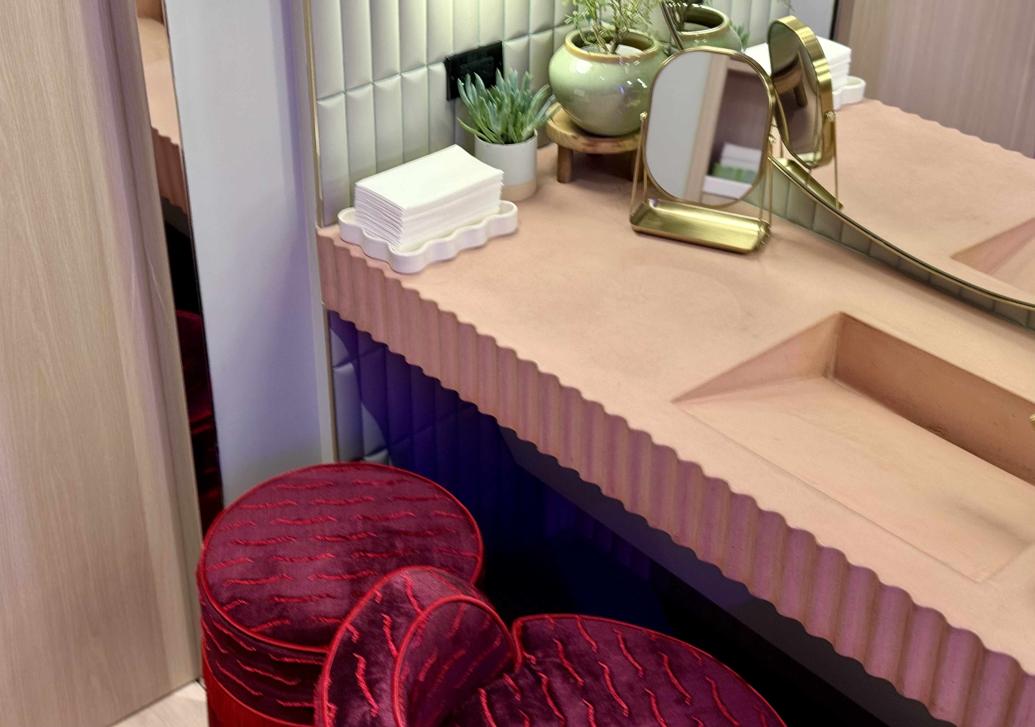 Virgin Atlantic Clubhouse LAX Zen Den powder station