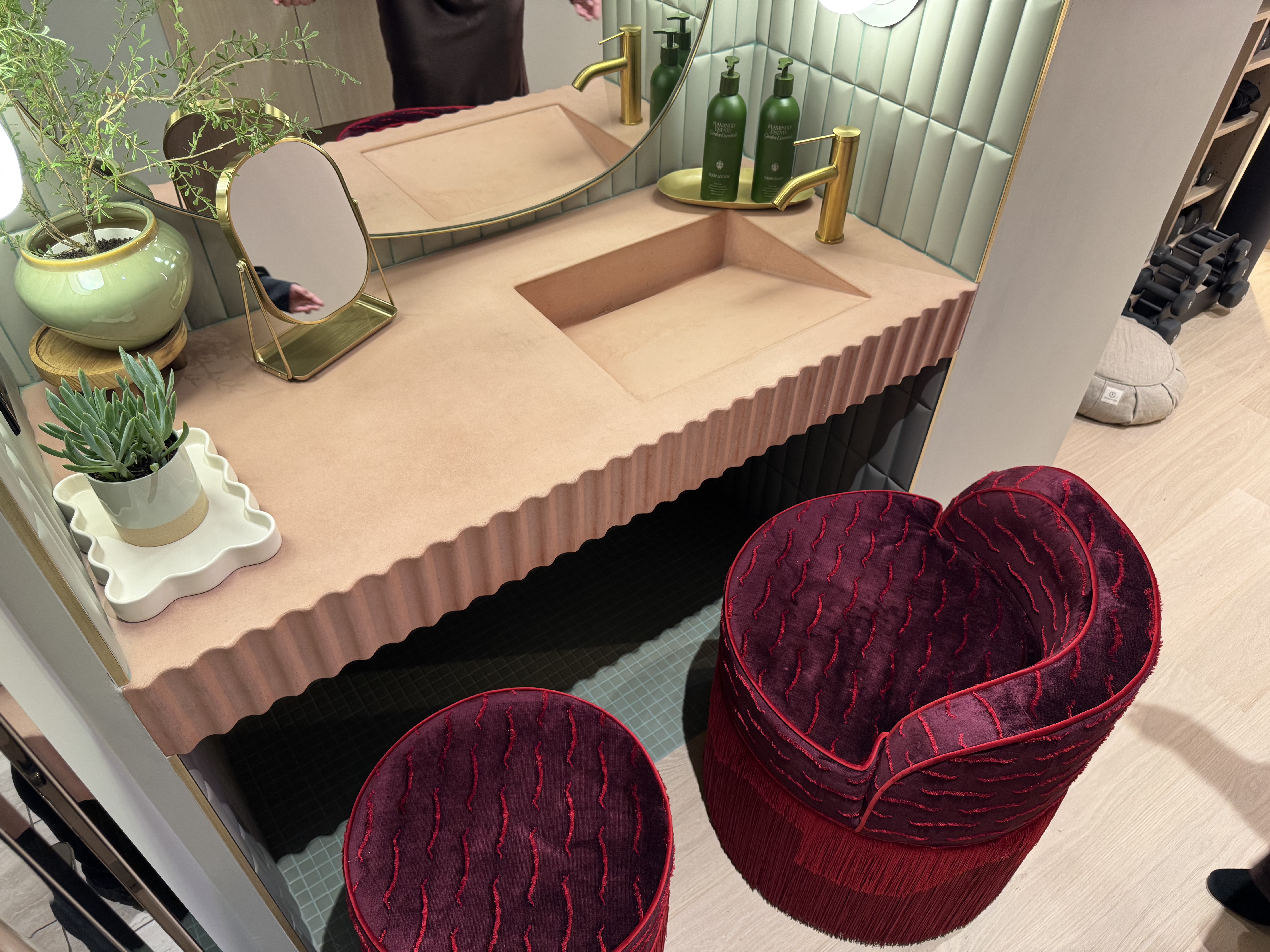 Virgin Atlantic Clubhouse LAX Zen Den sink Virgin Atlantic Clubhouse LAX Zen Den sink