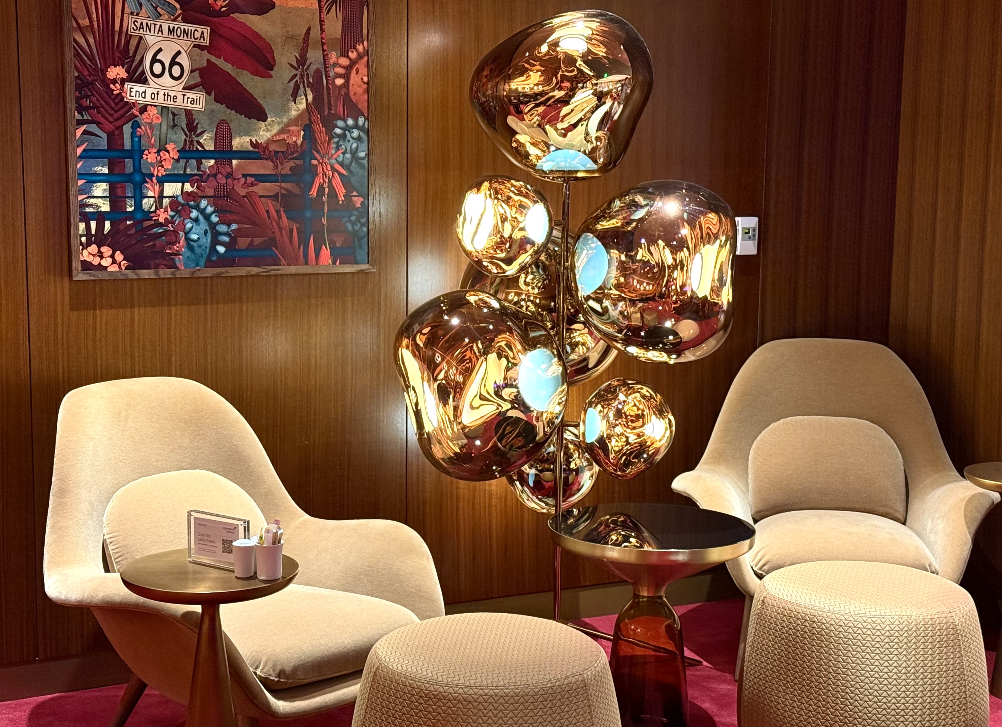 Virgin Atlantic Clubhouse LAX art installation