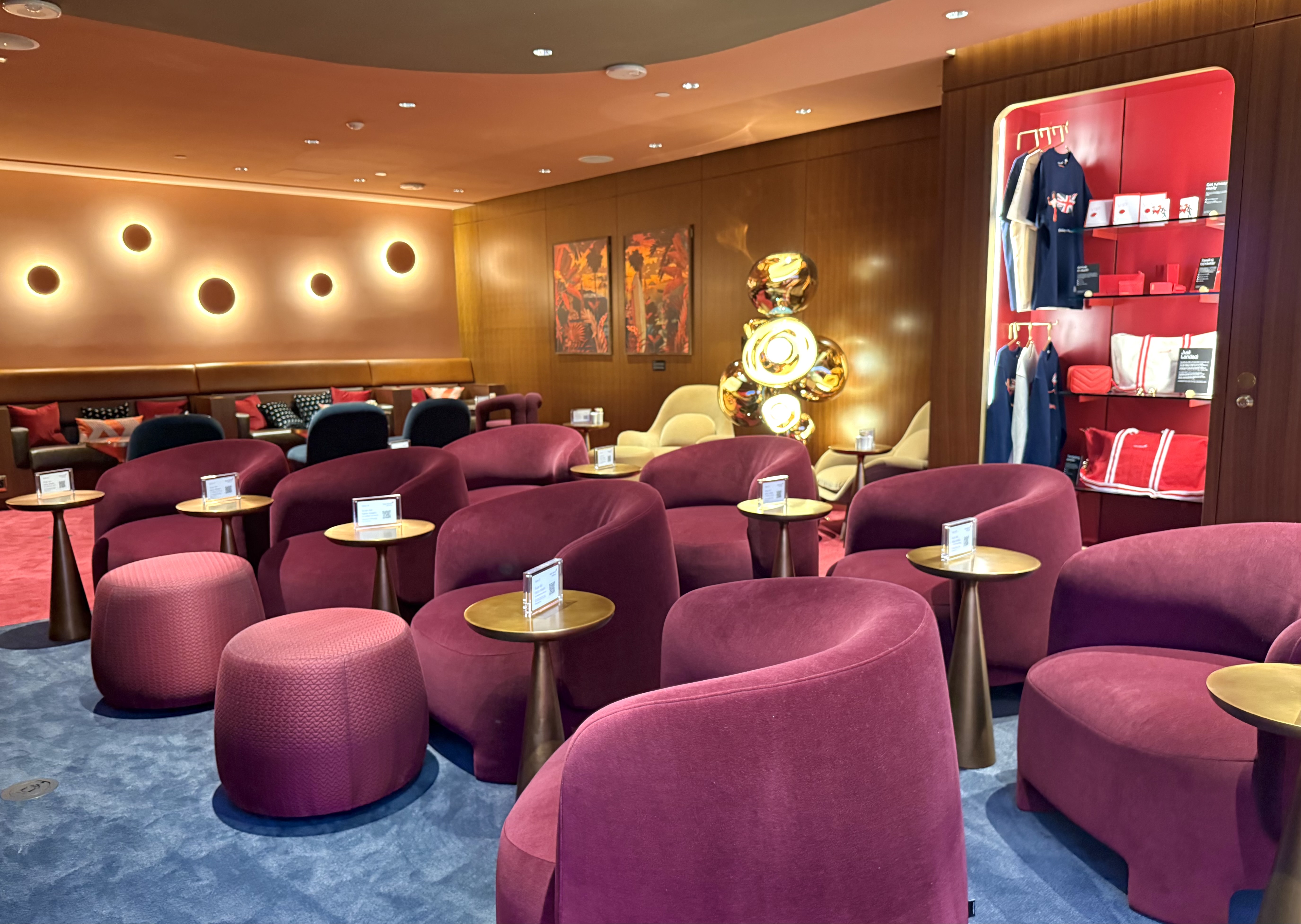 Virgin Atlantic Clubhouse LAX cinema seating
