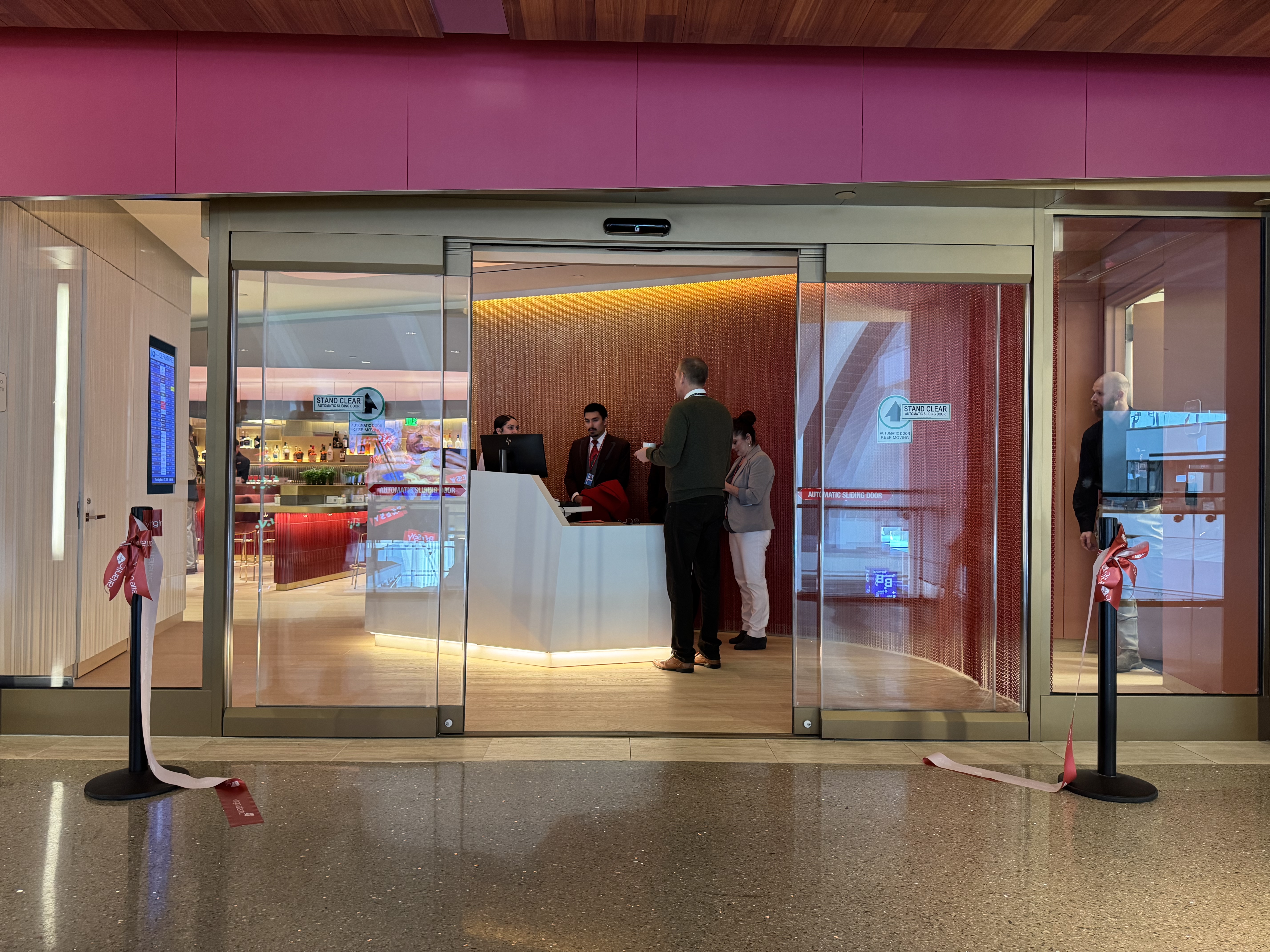 Virgin Atlantic Clubhouse LAX entry Virgin Atlantic Clubhouse LAX entry