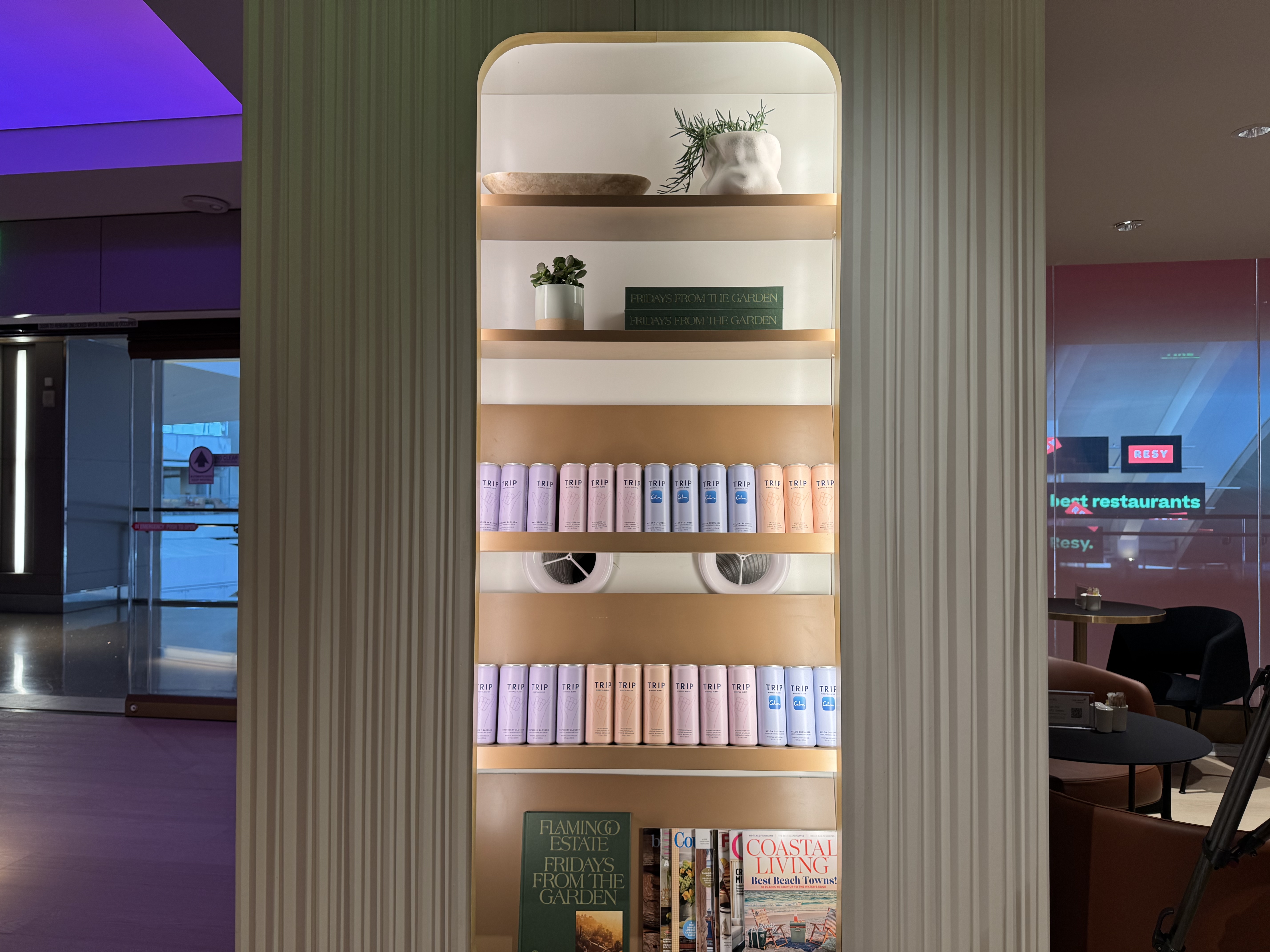Virgin Atlantic Clubhouse LAX front display Virgin Atlantic Clubhouse LAX front display
