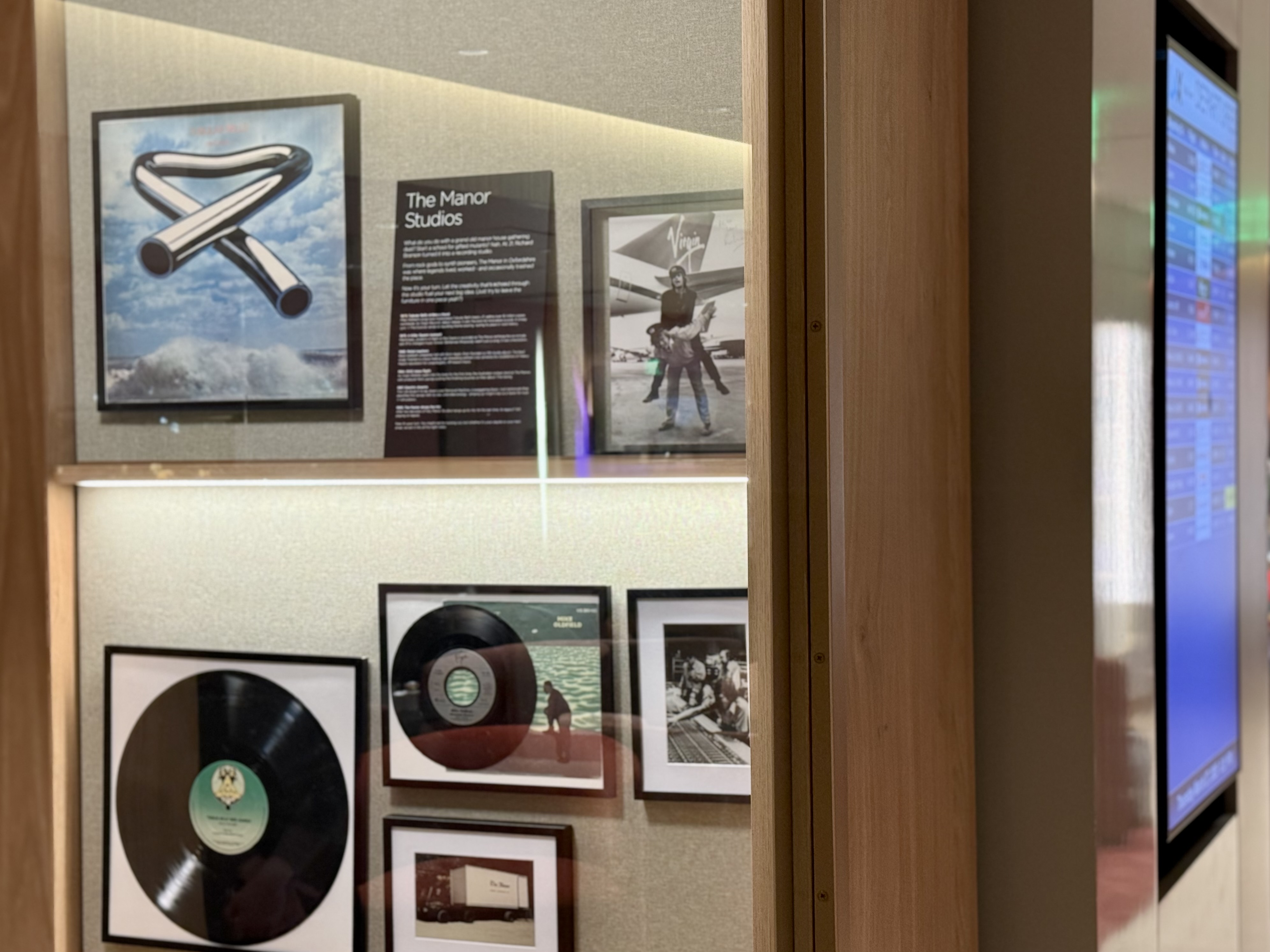 Virgin Atlantic Clubhouse LAX memorabilia of Sir Richard Branson