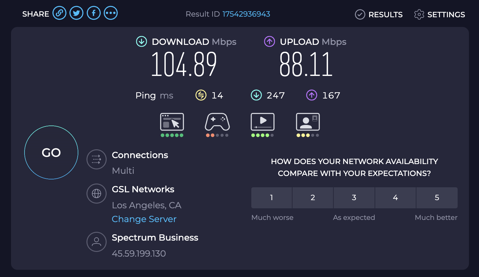 Virgin Atlantic Clubhouse LAX speed test Virgin Atlantic Clubhouse LAX speed test