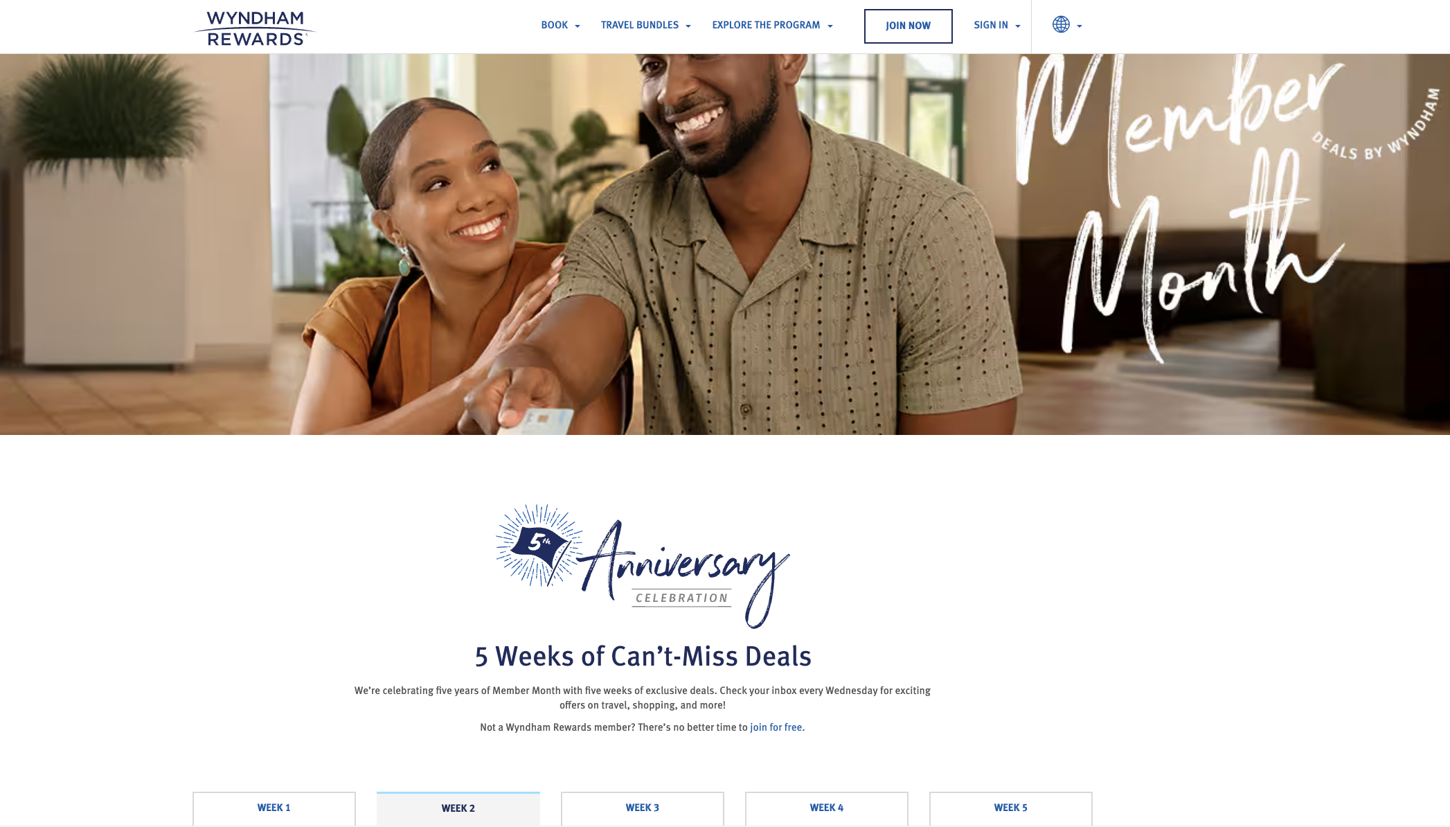 Wyndham Week 2 Promo