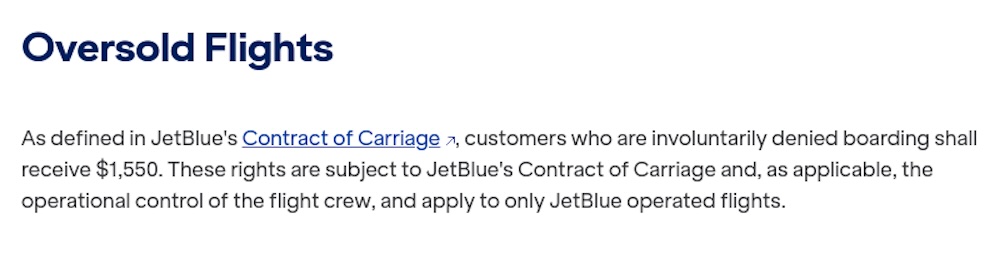 old terms JetBlue denied boarding compensation old terms JetBlue denied boarding compensation