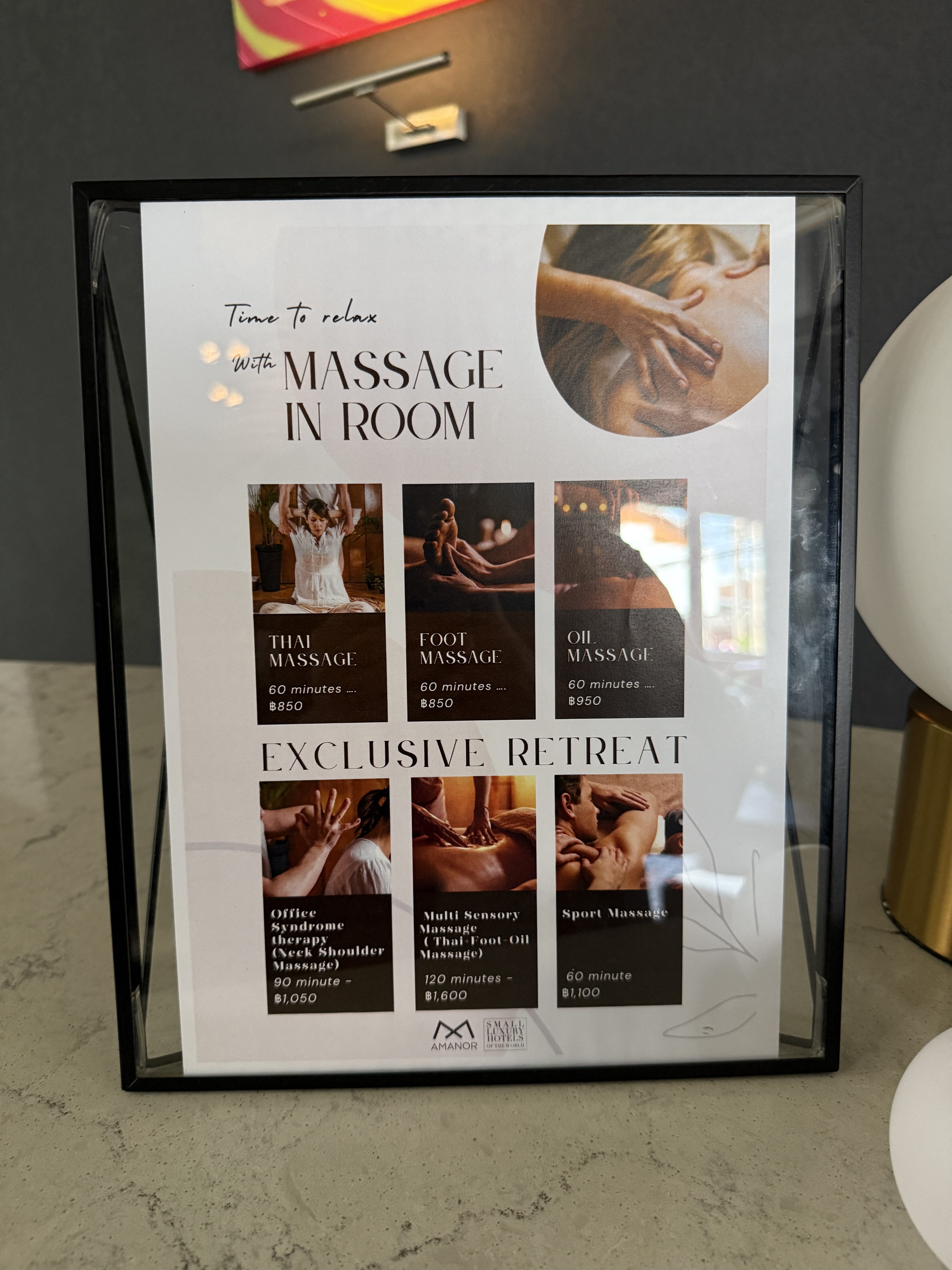 AMANOR Hotel Chiang Mai massage service AMANOR Hotel Chiang Mai massage service