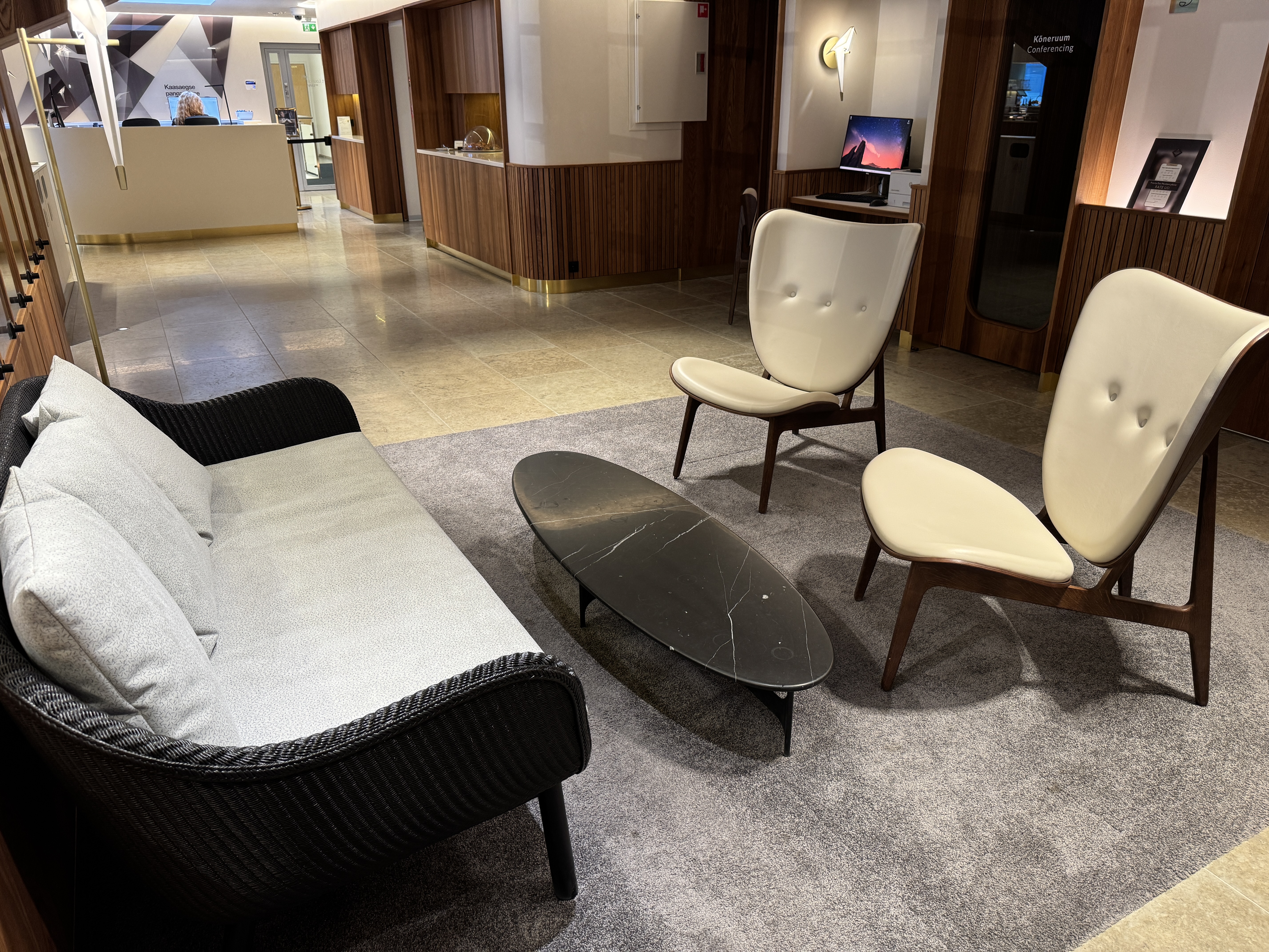 Airport Lounge by LHV TLL seating near check in