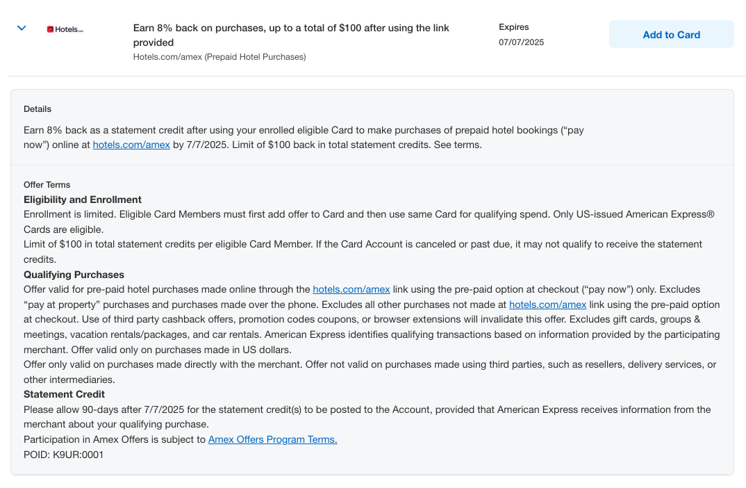 Amex Offer Hotels.com April 2025 Amex Offer Hotels.com April 2025
