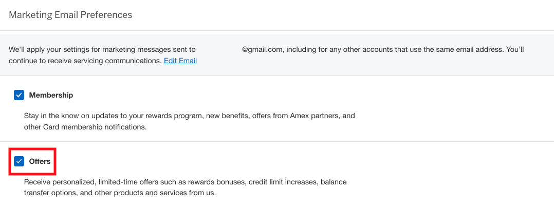Amex offers via email enrollment Amex offers via email enrollment