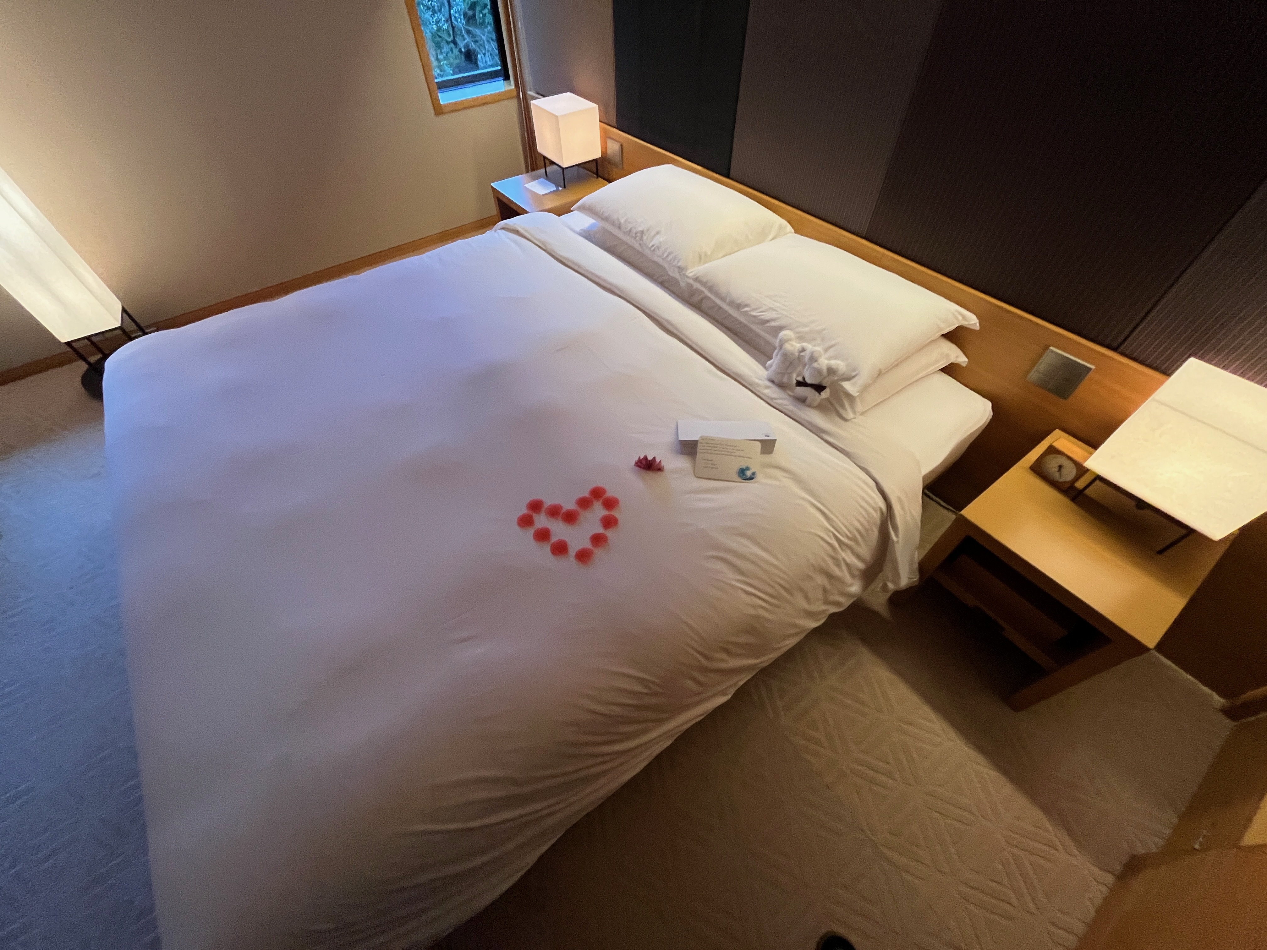Bed at the Hyatt Regency Kyoto