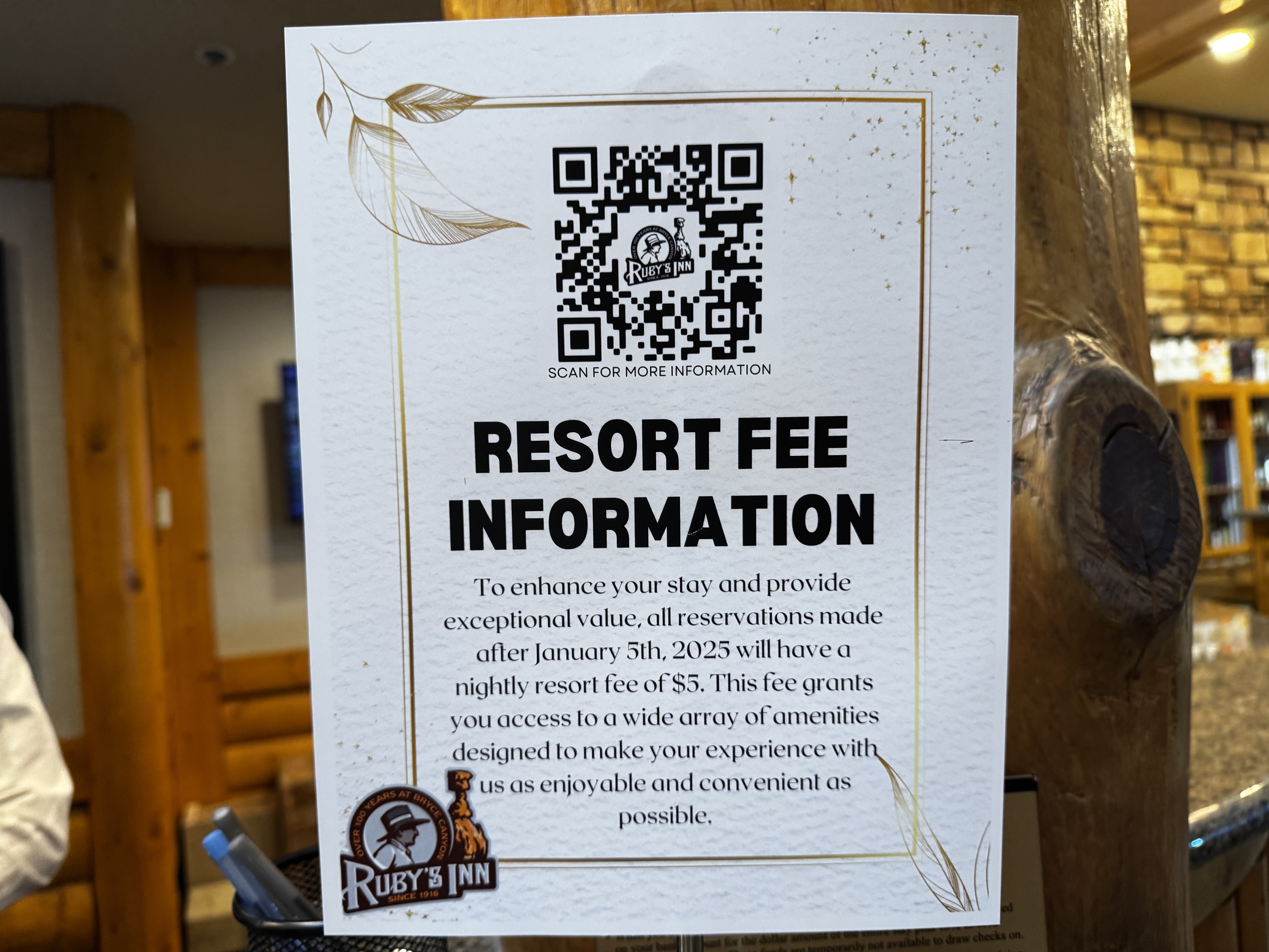 Best Western Plus Rubys Inn resort fee