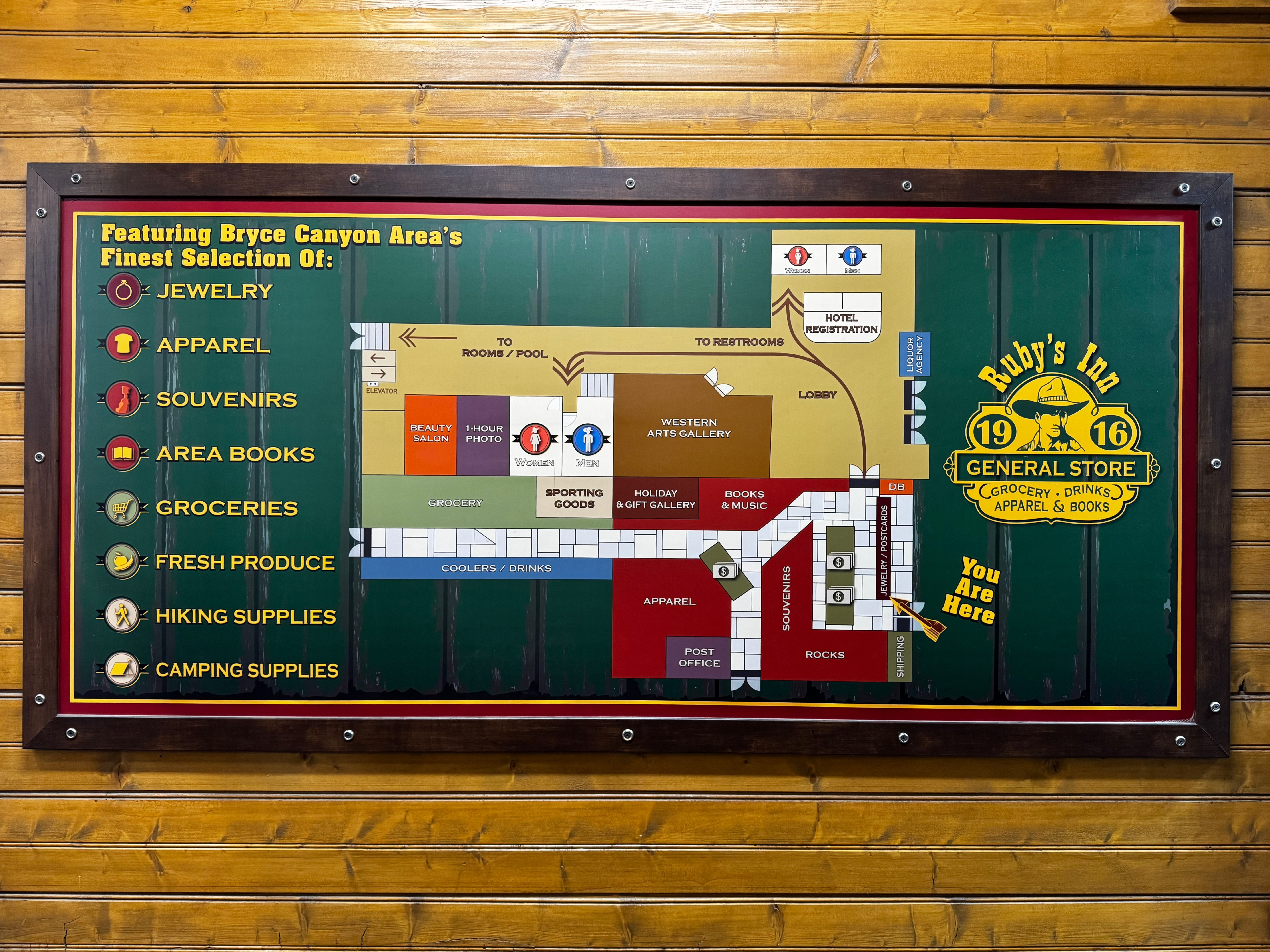 Best Western Plus Rubys Inn store map