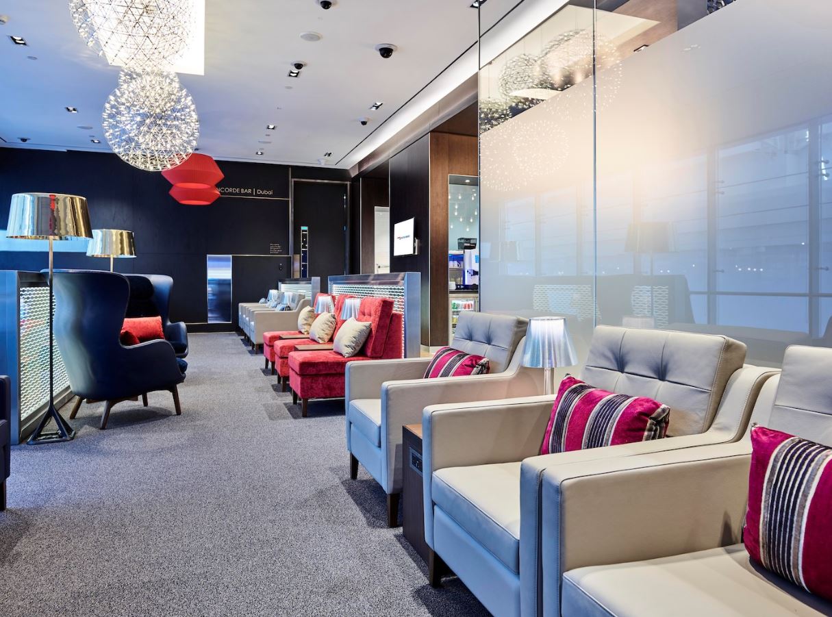 British Airways Galleries Lounge and Concorde Bar Dubai Airport British Airways Lounge Dubai International Airport