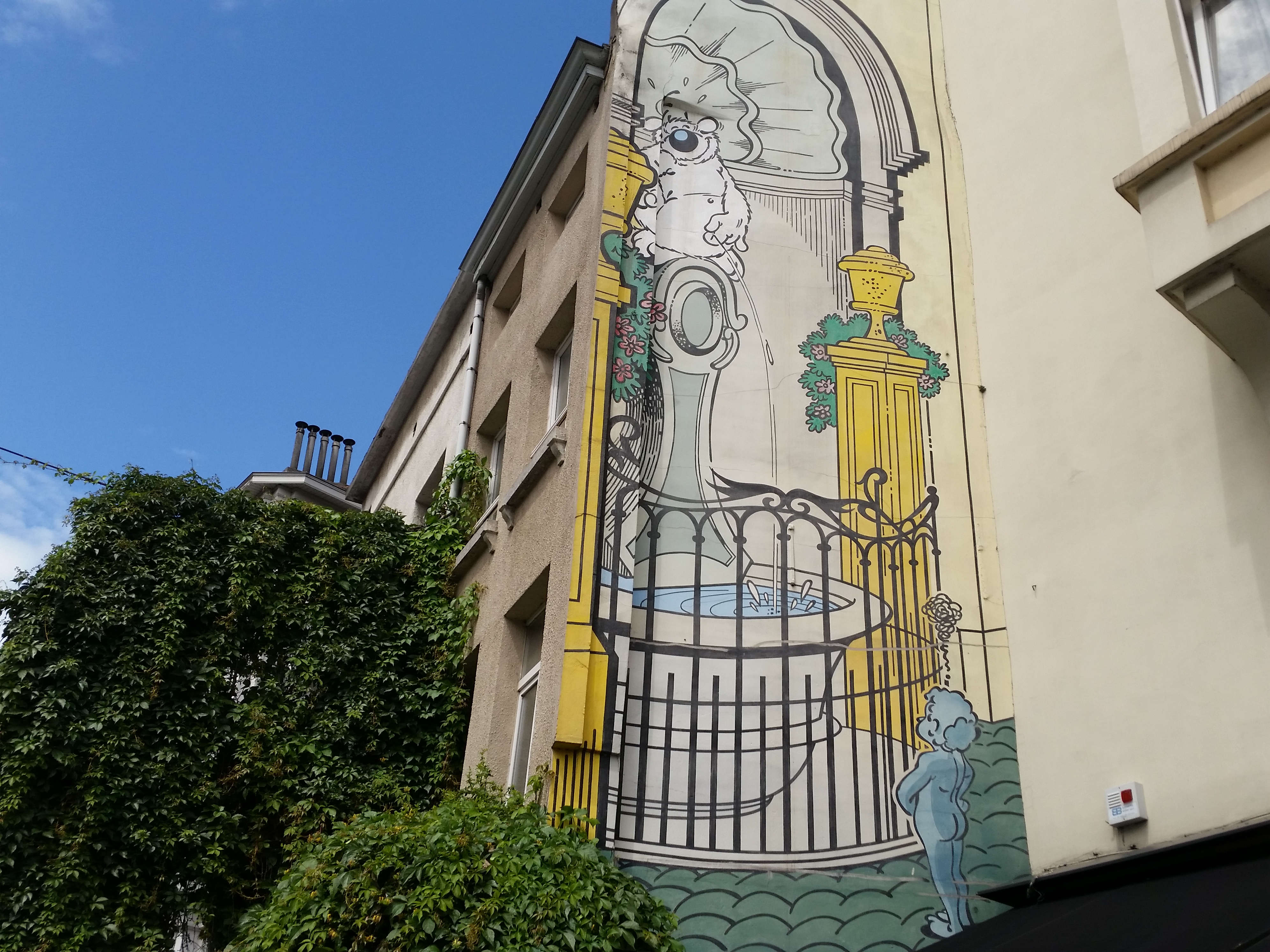 Brussels Cubitus Mural by cartoonist Dupa