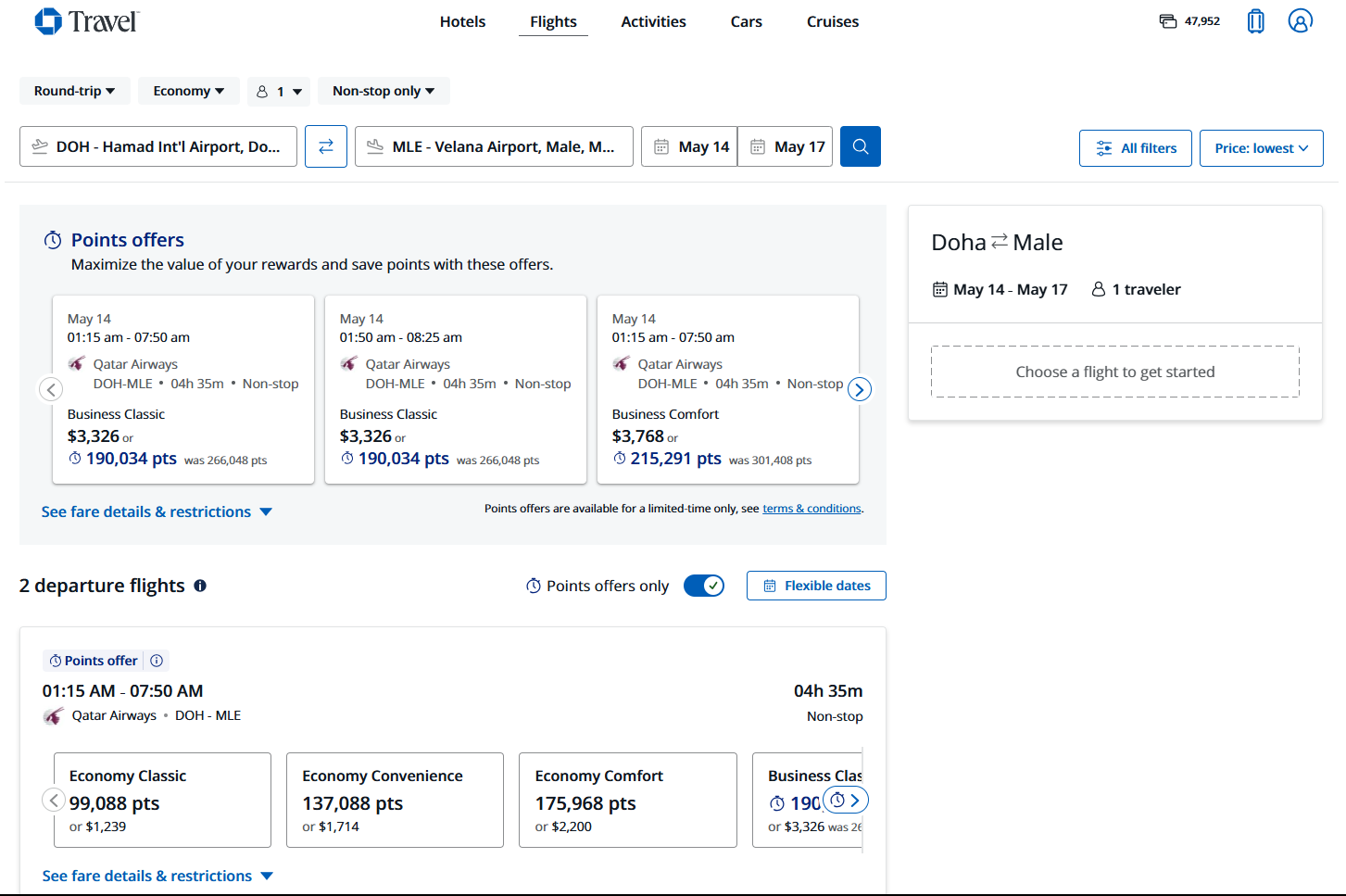 Chase Travel points boost Maldives flights 1.75 cents Chase Travel points boost Maldives flights 1.75 cents