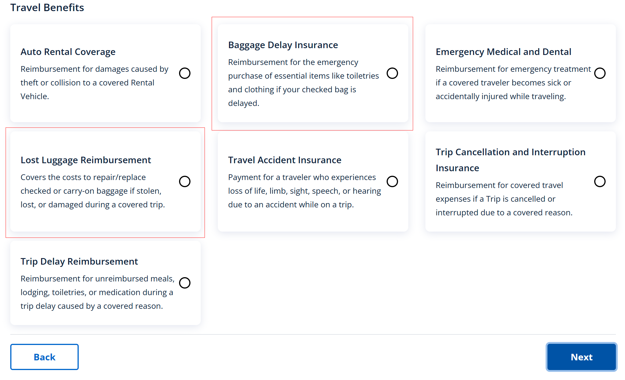 Chase claims dashboard claim type selection Chase claims dashboard claim type selection